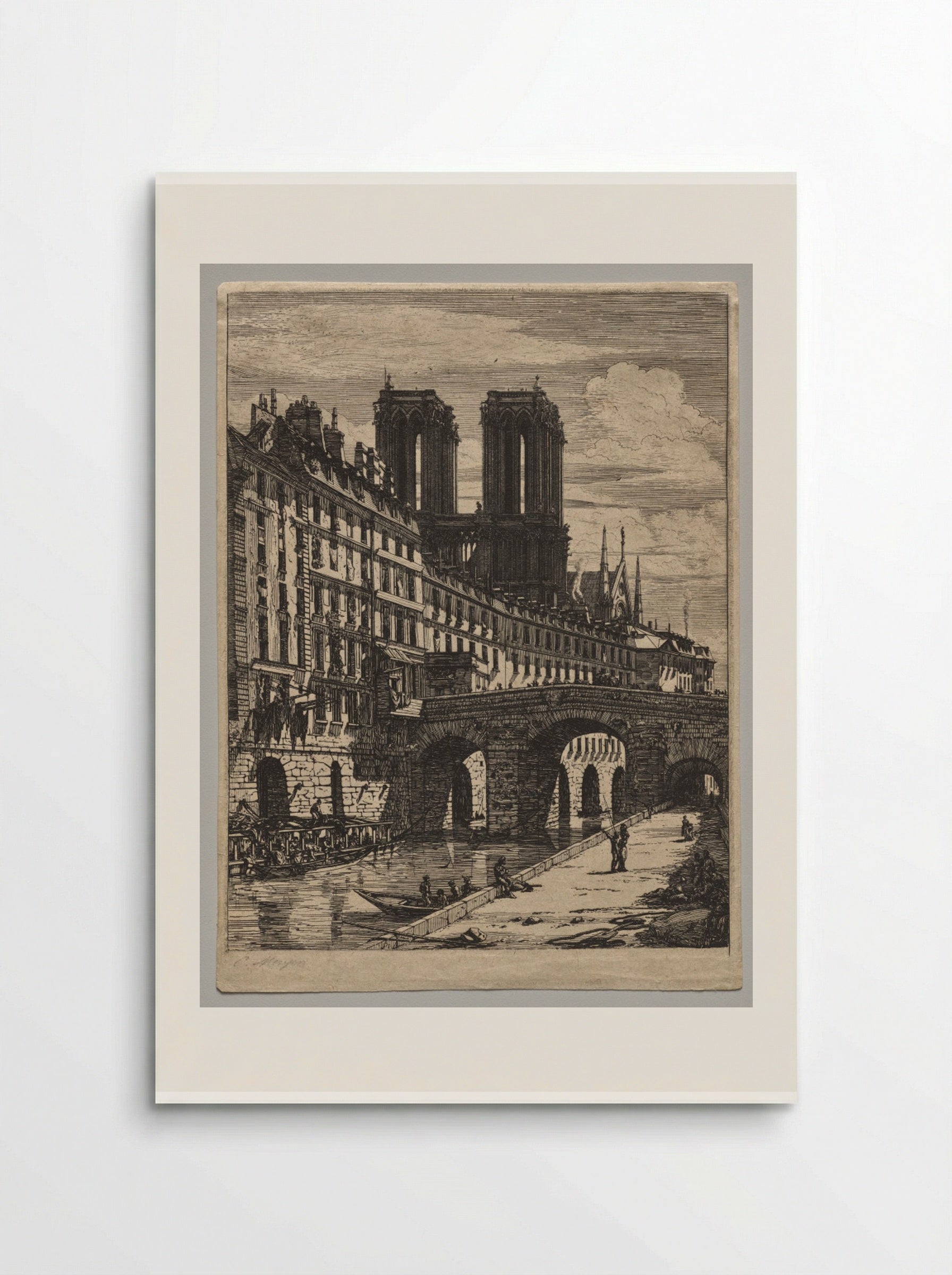 Le Petit Pont, Paris - Charles Meryon - Poster