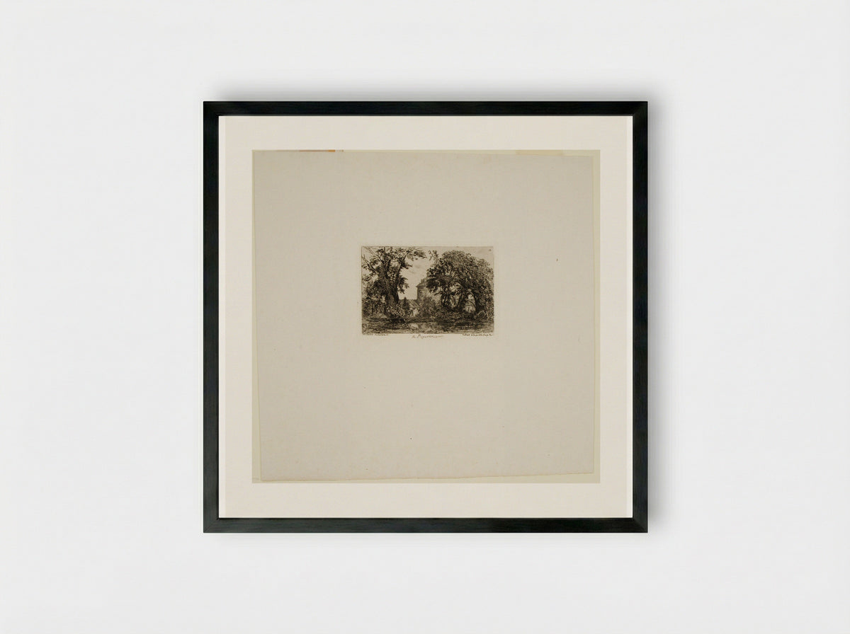 Le Pigeonnier - Maxime Lalanne - Framed Print Black