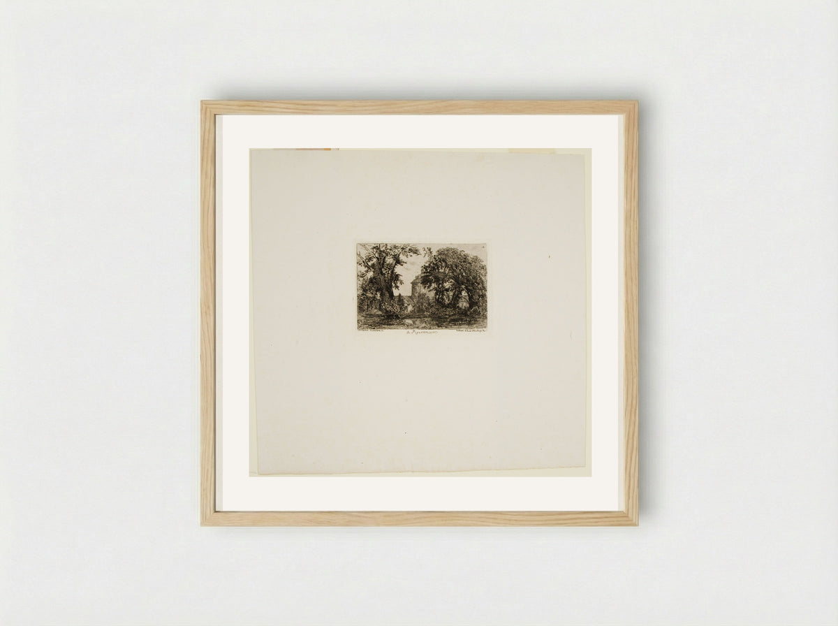 Le Pigeonnier - Maxime Lalanne - Framed Print Wood
