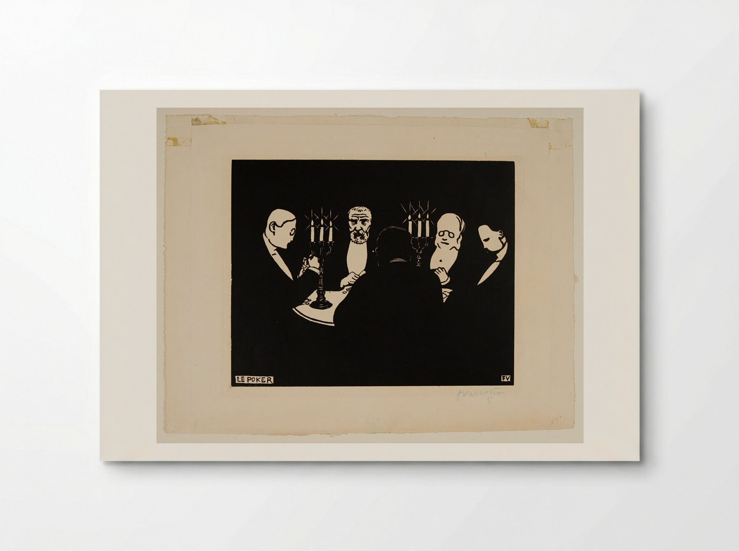 Le Poker - Félix Vallotton - Poster