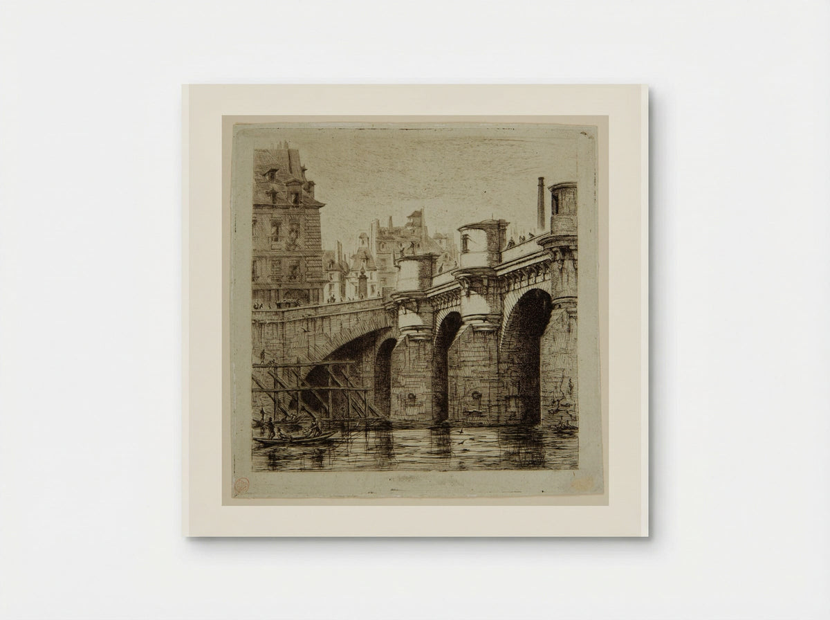 Le Pont-Neuf, Paris - Charles Meryon - Poster