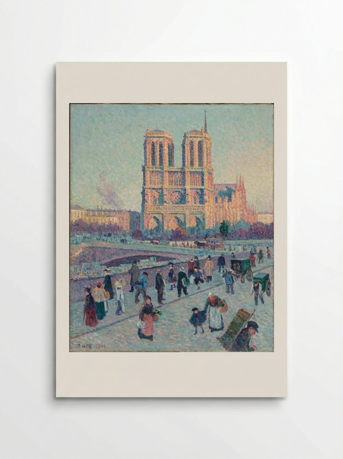 Le Quai Saint Michel Et Notre Dame - Maximilien Luce - Poster