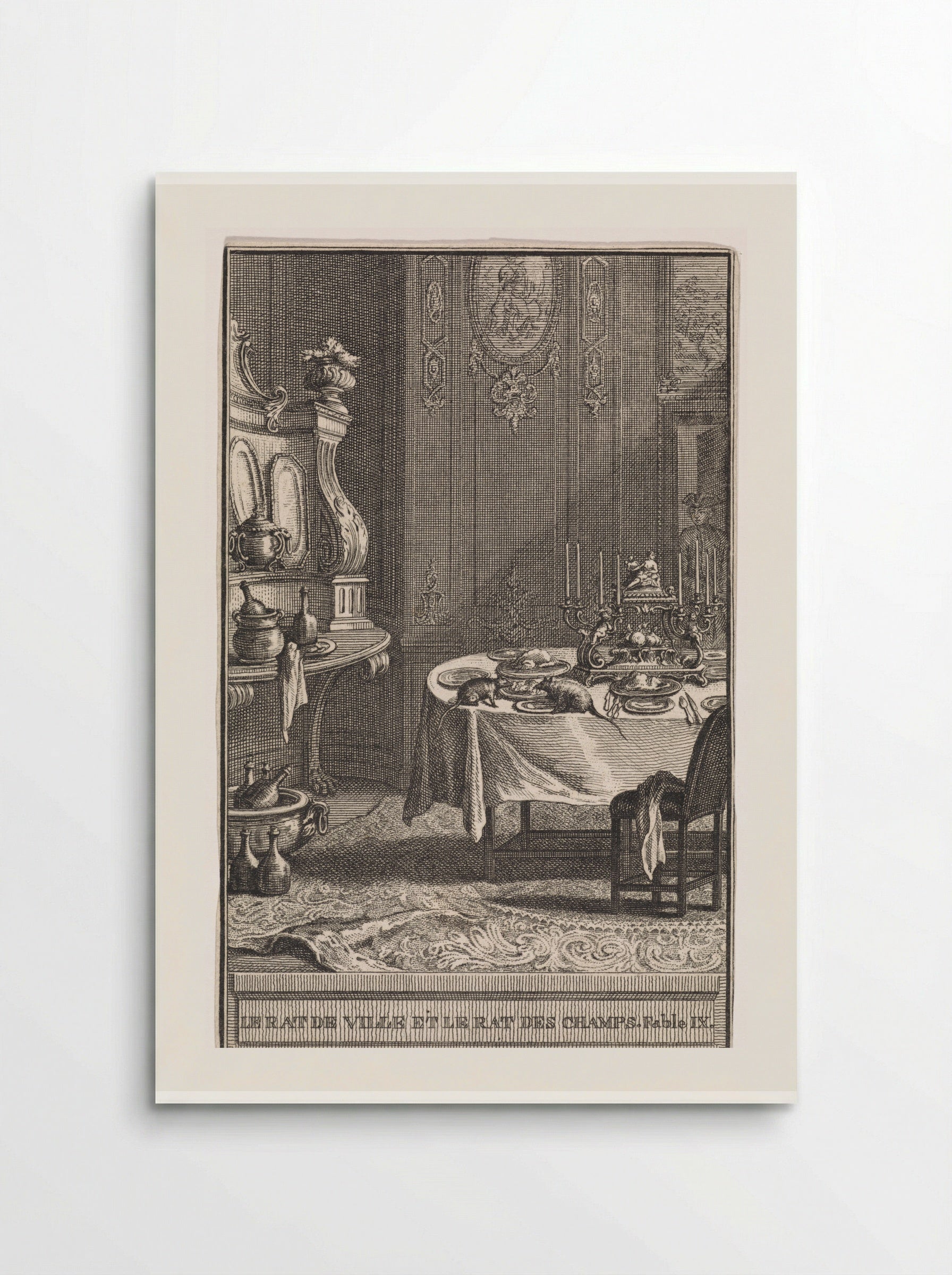 Le Rat de Ville et le Rat des Champs - Abraham Delfos - Poster