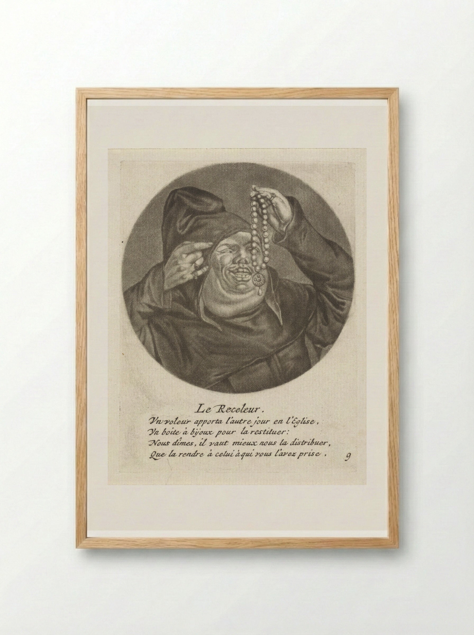 Le Receleur - Jacob Gole - Framed Print Wood