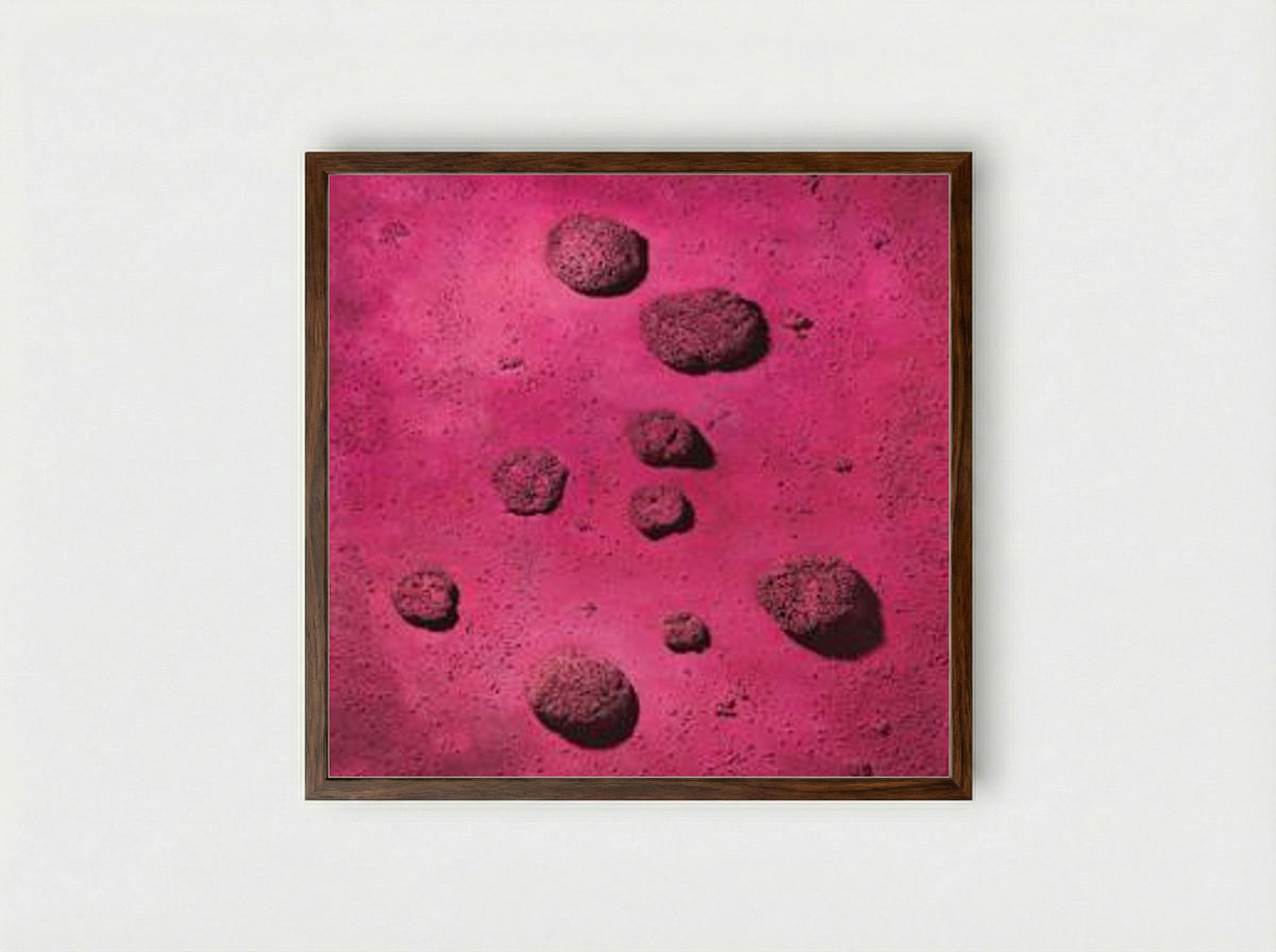 Le Rose du bleu (RE 22) - Yves Klein - Framed Print Dark Wood