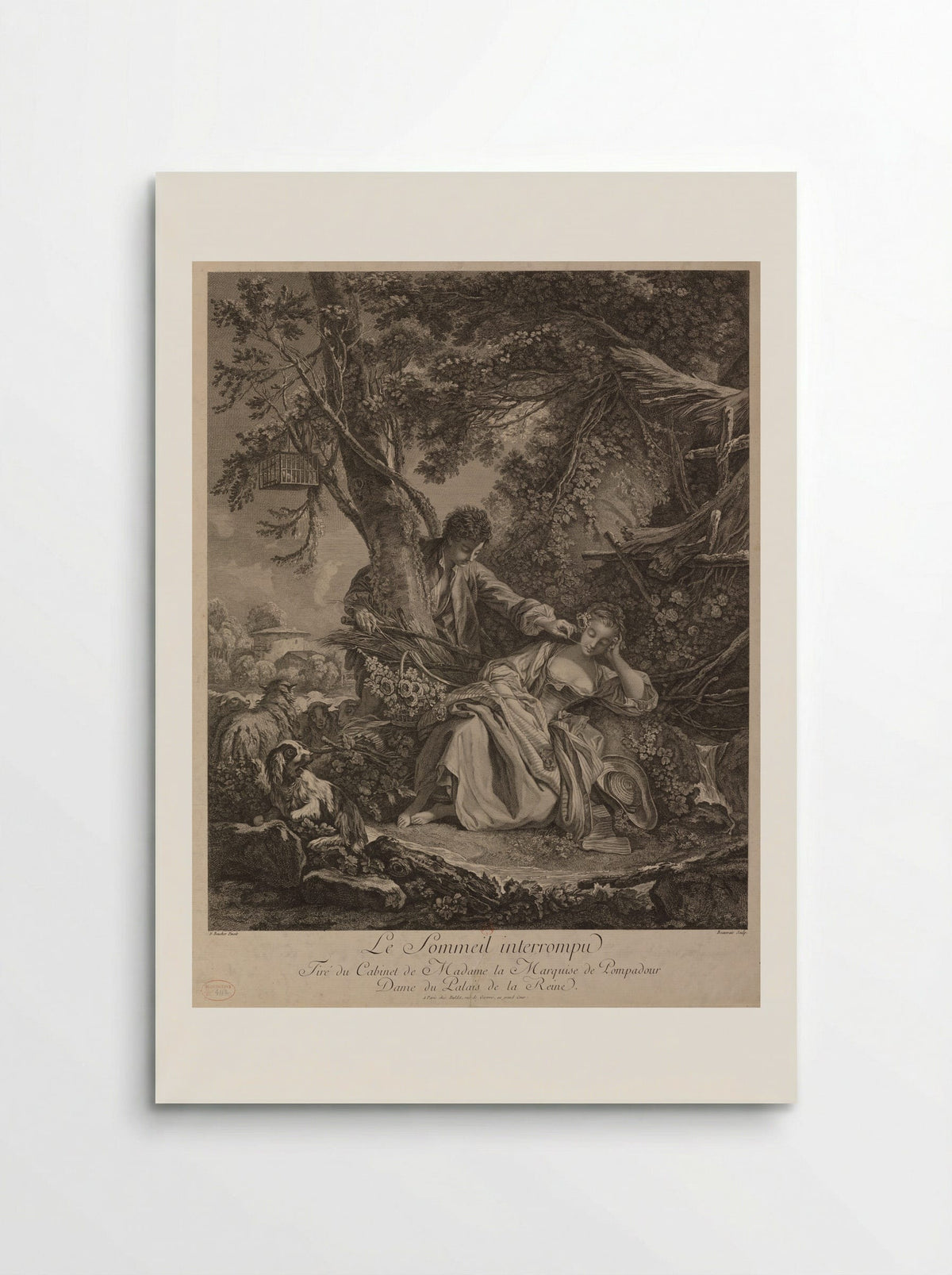 Le Sommeil interrompu - François Boucher - Poster
