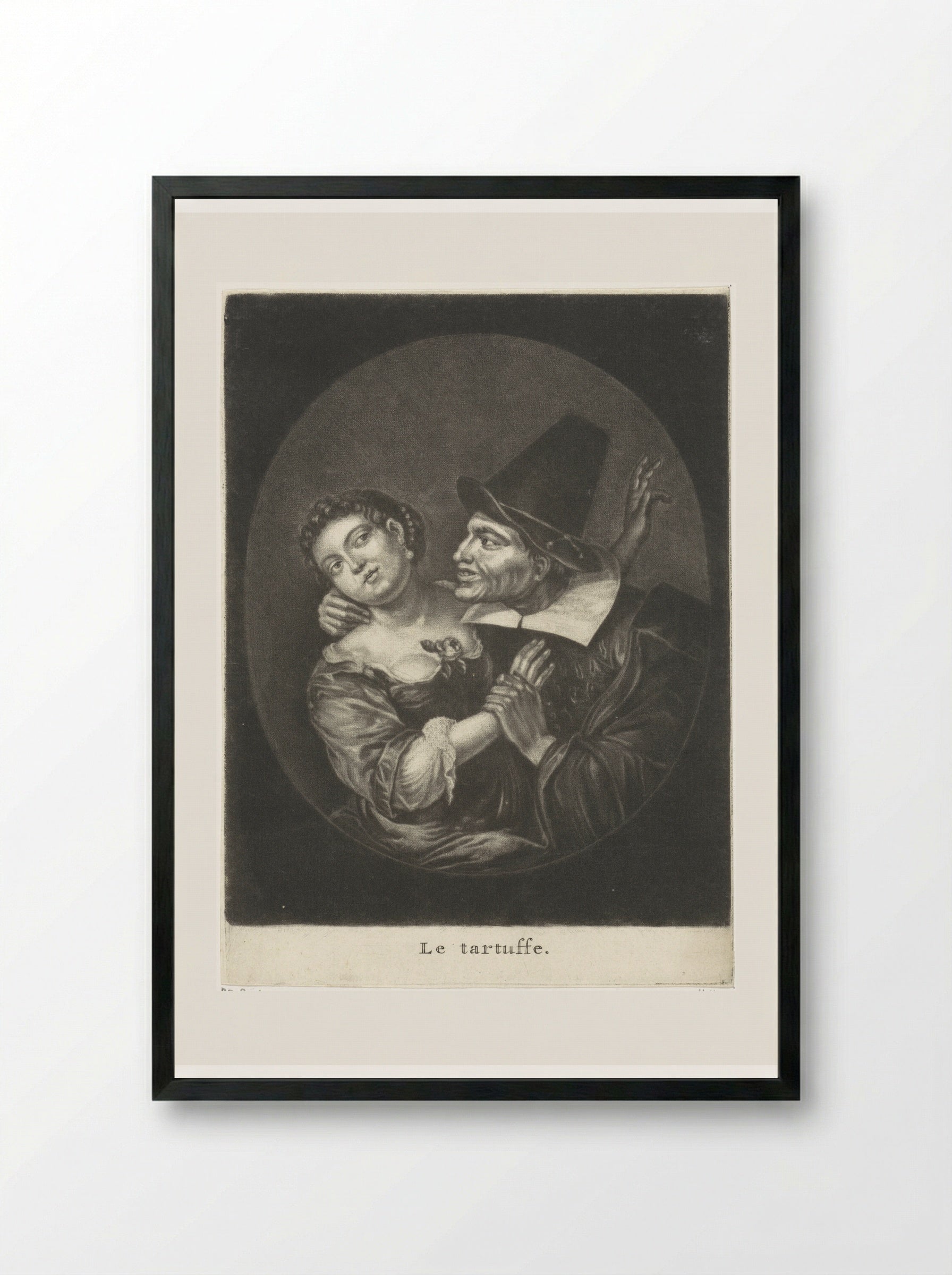 Le Tartuffe - Jacob Gole - Framed Print Black