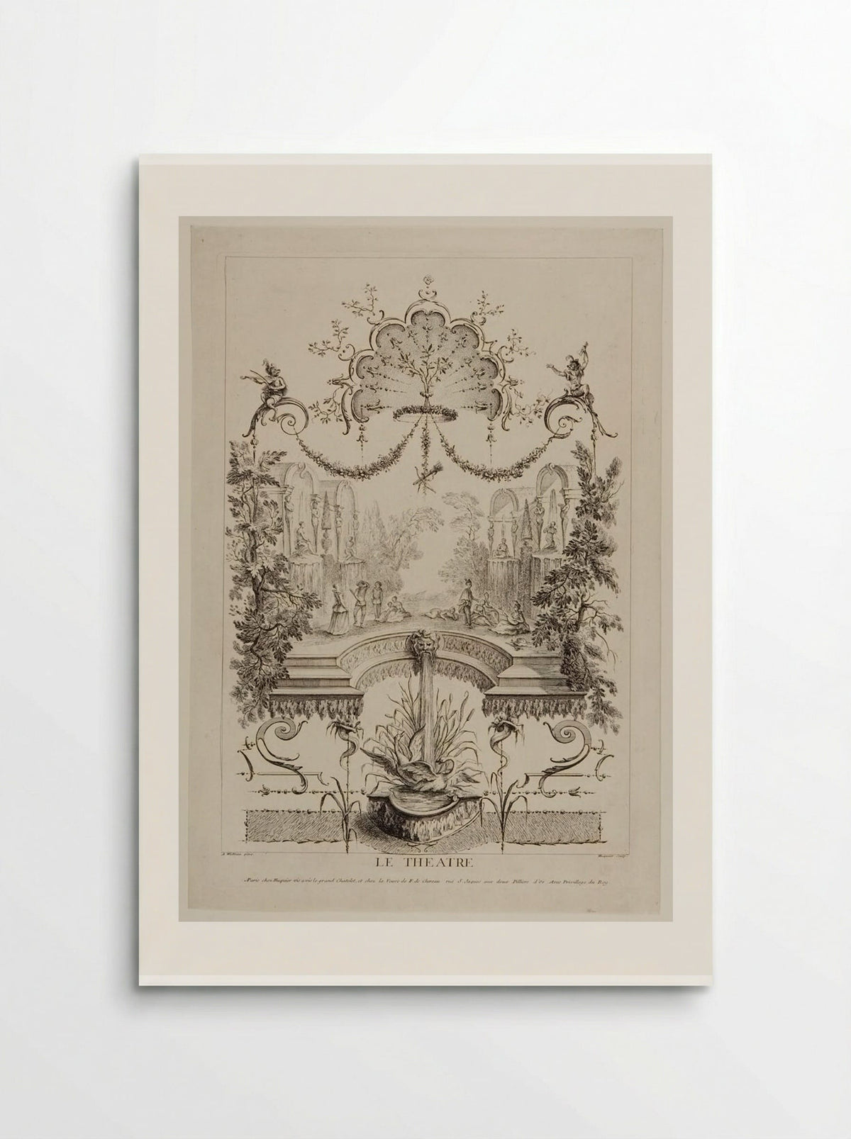 Le Théâtre - Gabriel Huquier - Poster