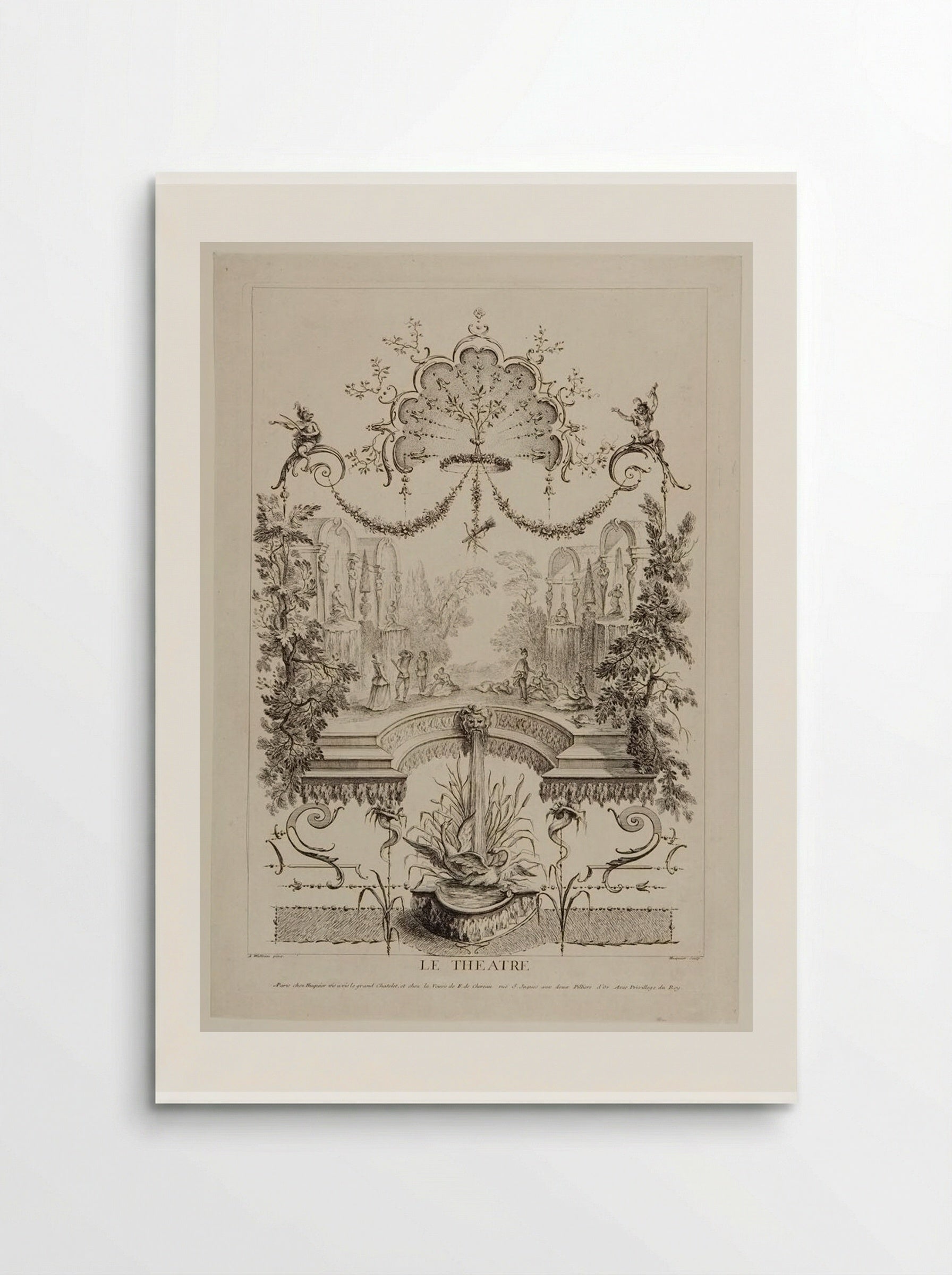 Le Théâtre - Gabriel Huquier - Poster