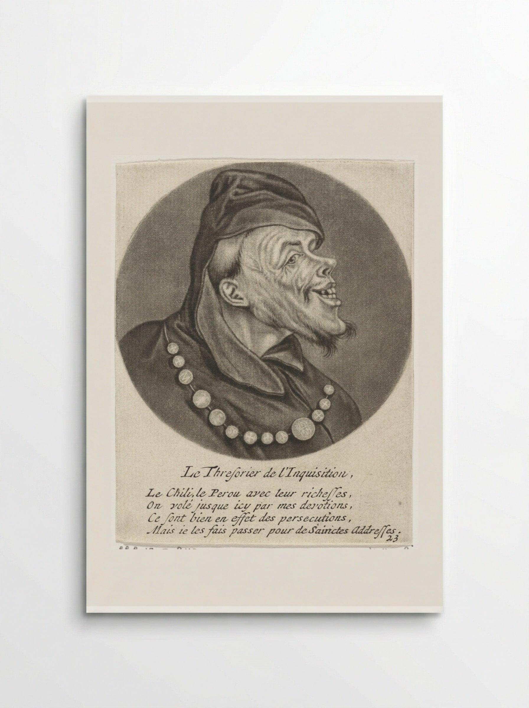 Le Thresorier de l'Inquisition - Jacob Gole - Poster