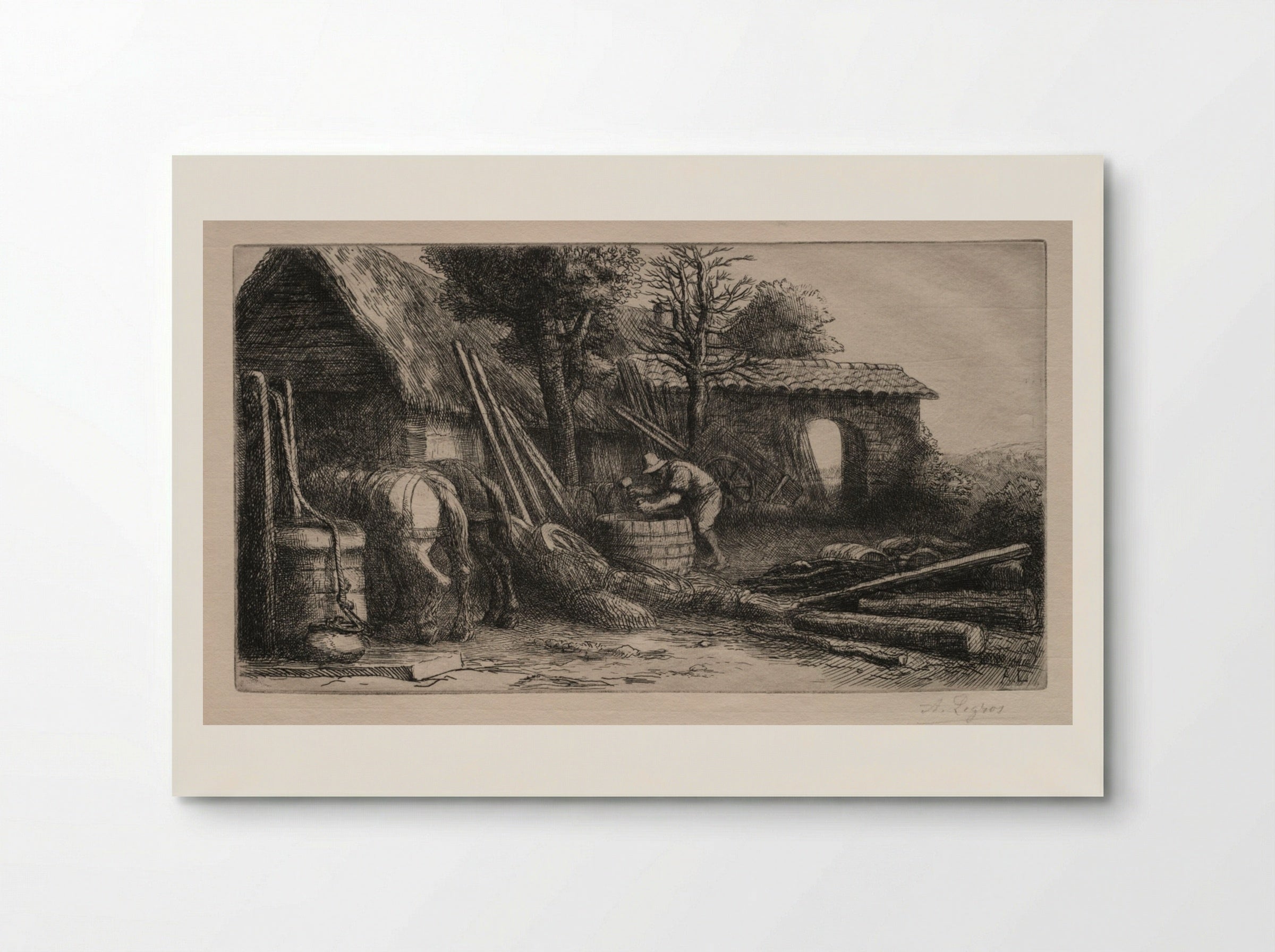 Le Tonnelier - Alphonse Legros - Poster