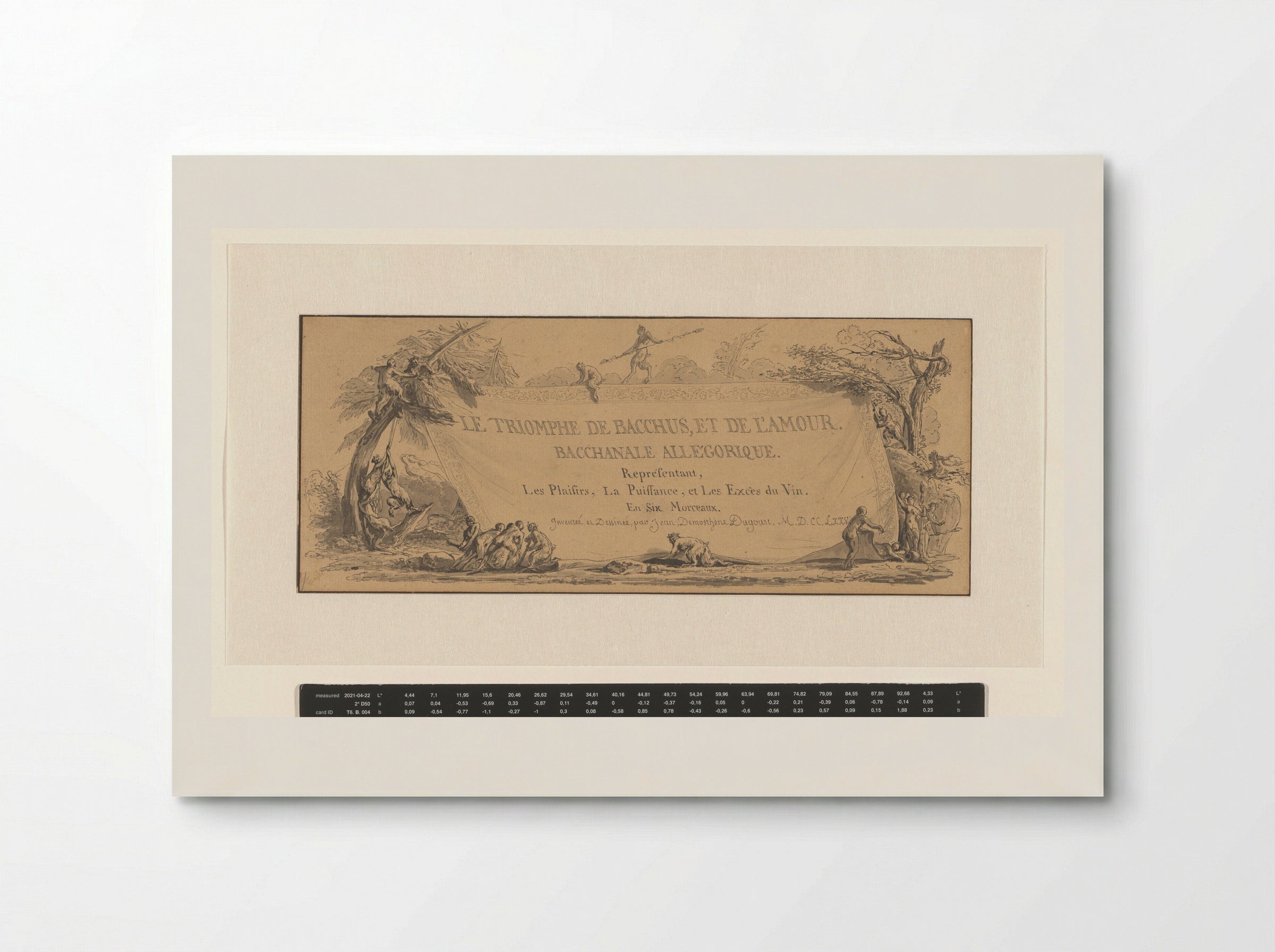 Le Triomphe de Bacchus, et de l'Amour - Jean Démosthène Dugourc - Poster