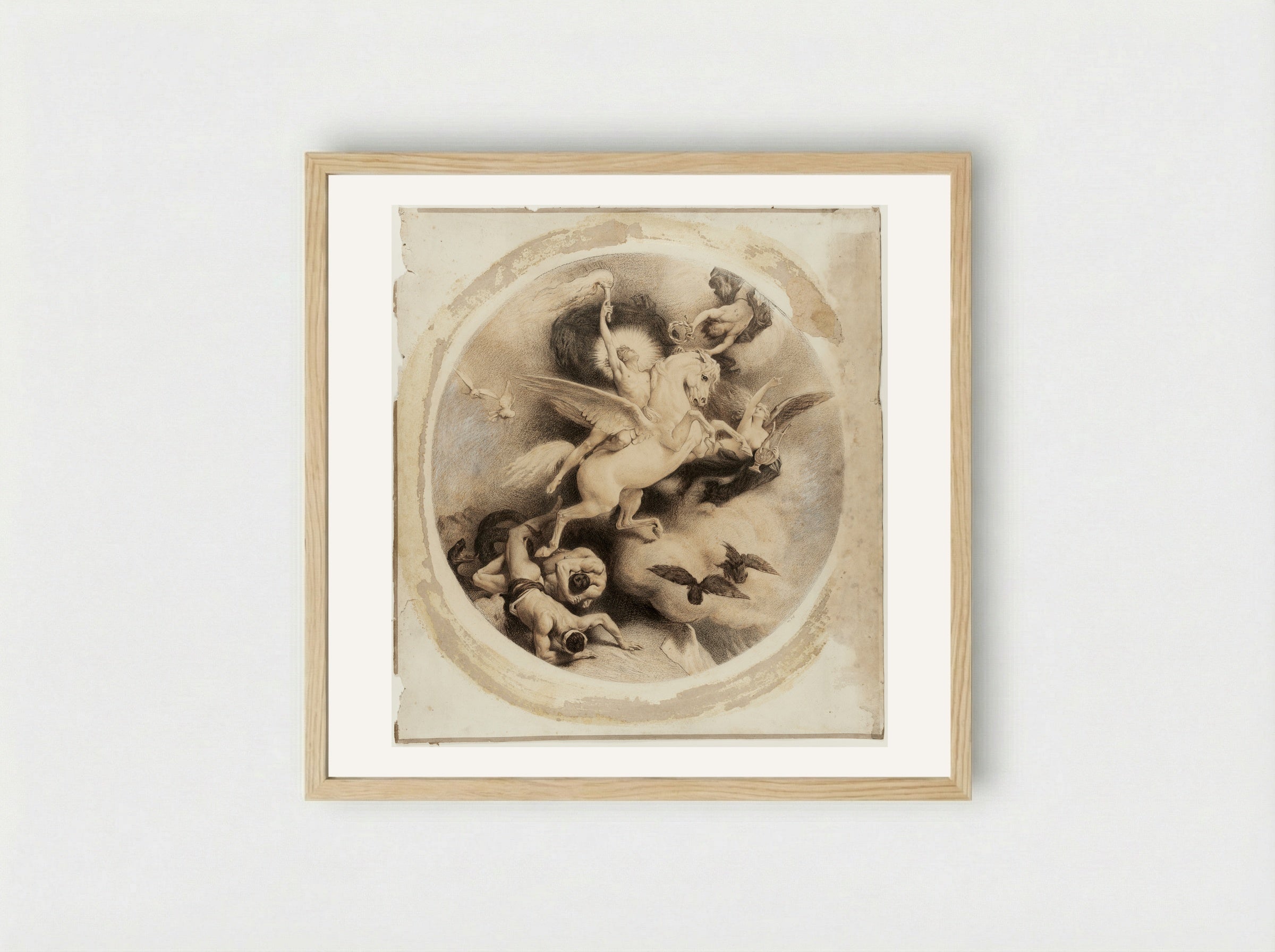 Le Triomphe de l'Art - Léon Bonnat - Framed Print Wood