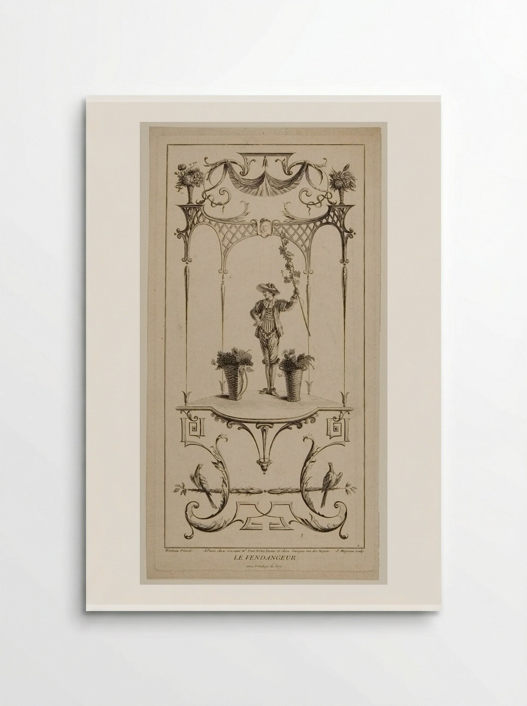 Le Vendangeur - Jean Moyreau - Poster