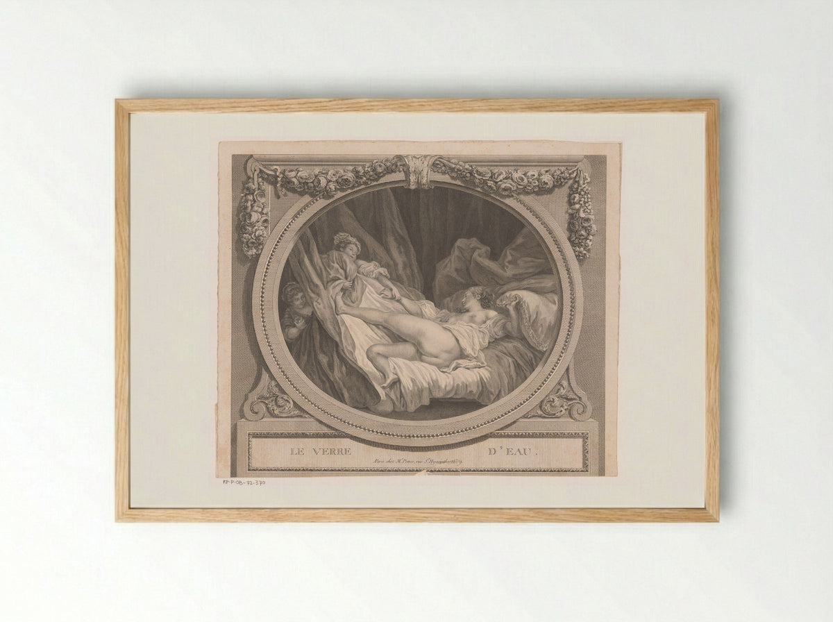 Le Verre d'Eau - Nicolas Ponce - Framed Print Wood