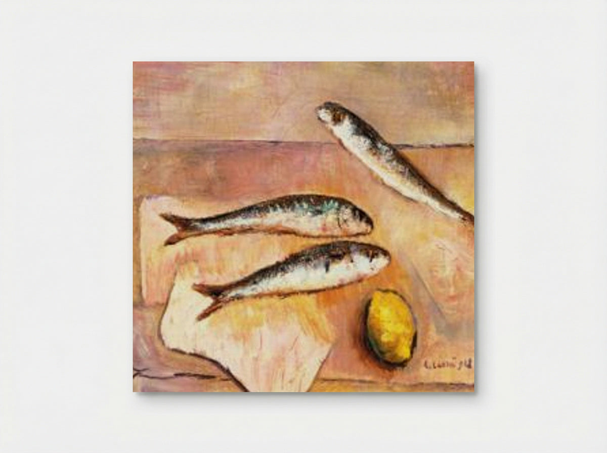 Le acciughe - Carlo Carrà - Poster