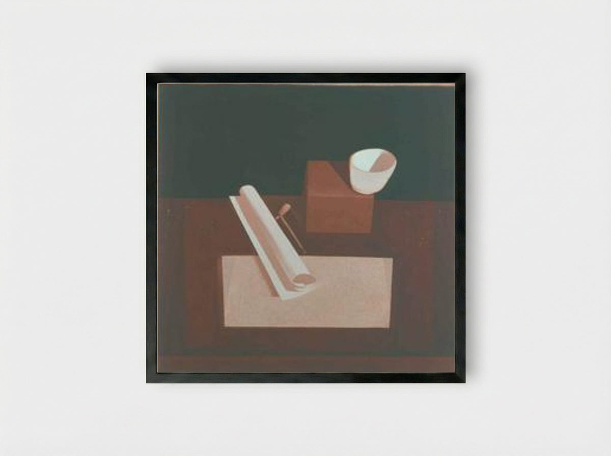 Le bol rouge - Le Corbusier - Framed Print Black
