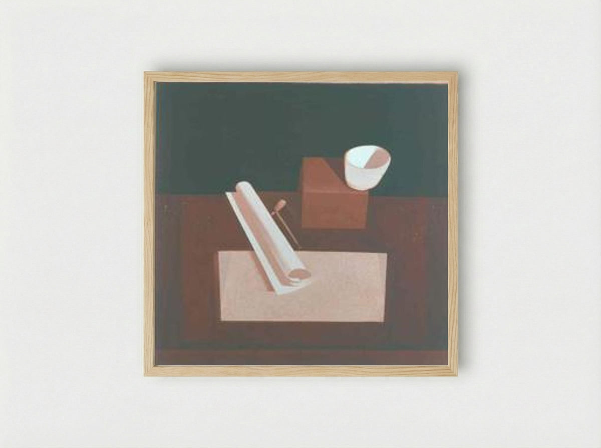 Le bol rouge - Le Corbusier - Framed Print Wood