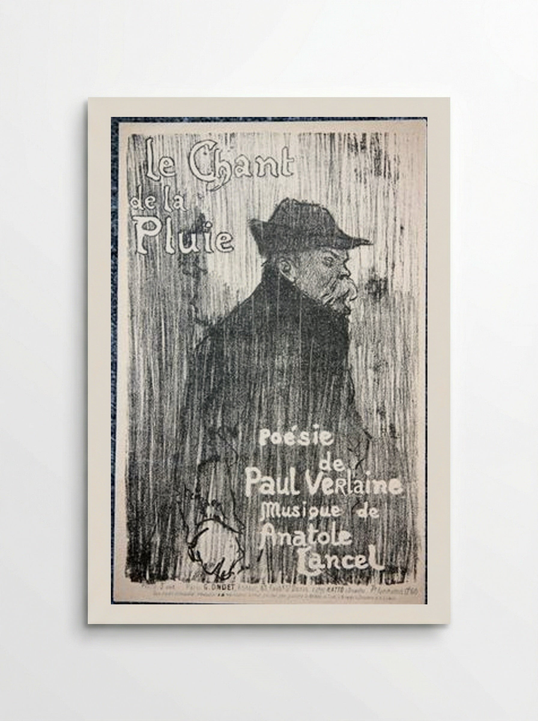 Le chant de la pluie - Théophile Steinlen - Poster