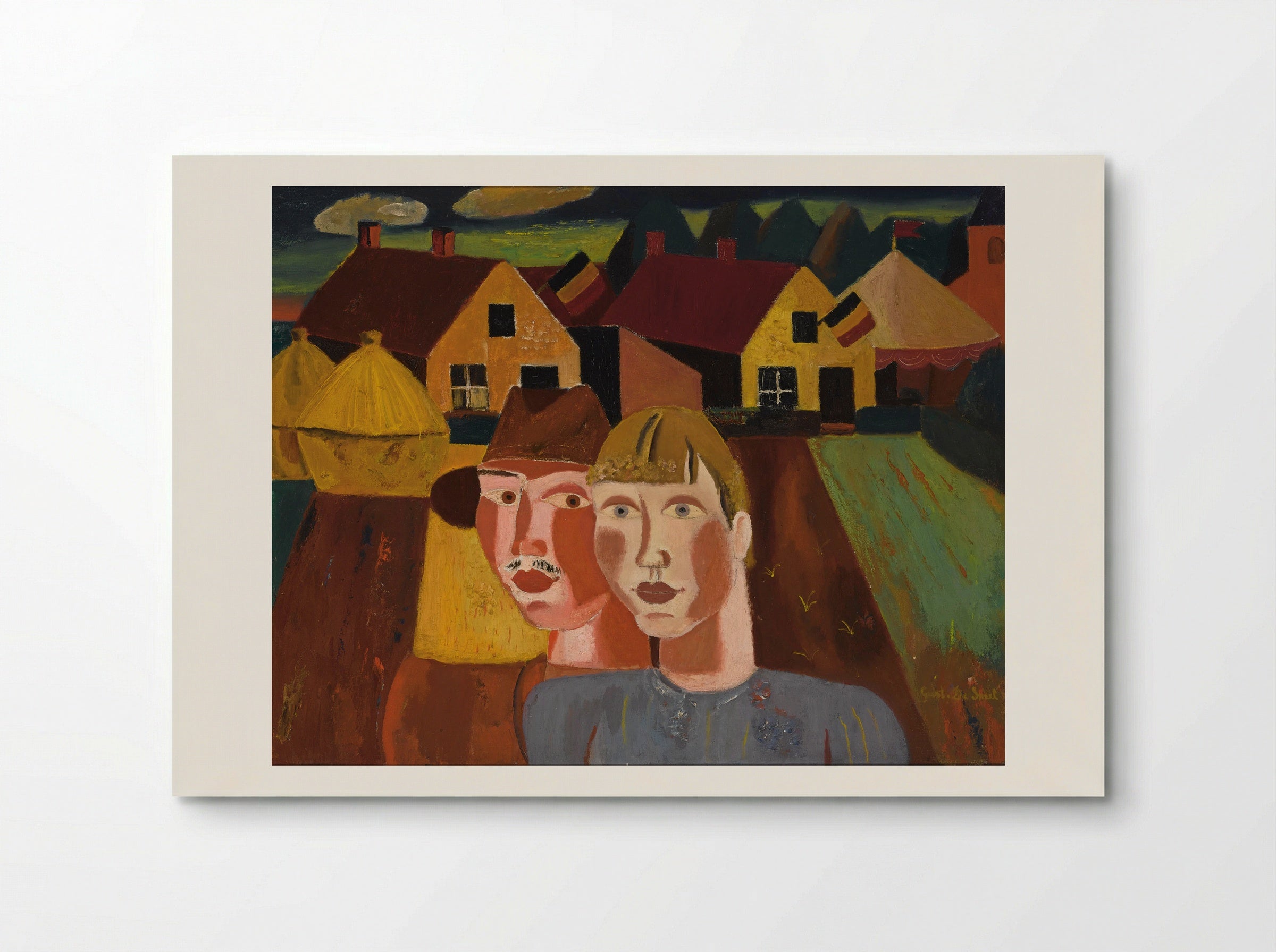 Le couple au village - Gustave de Smet - Poster
