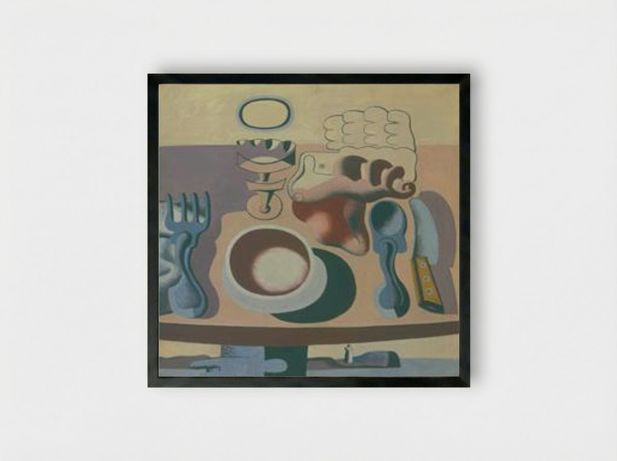 Le déjeuner près du phare - Le Corbusier - Framed Print Black