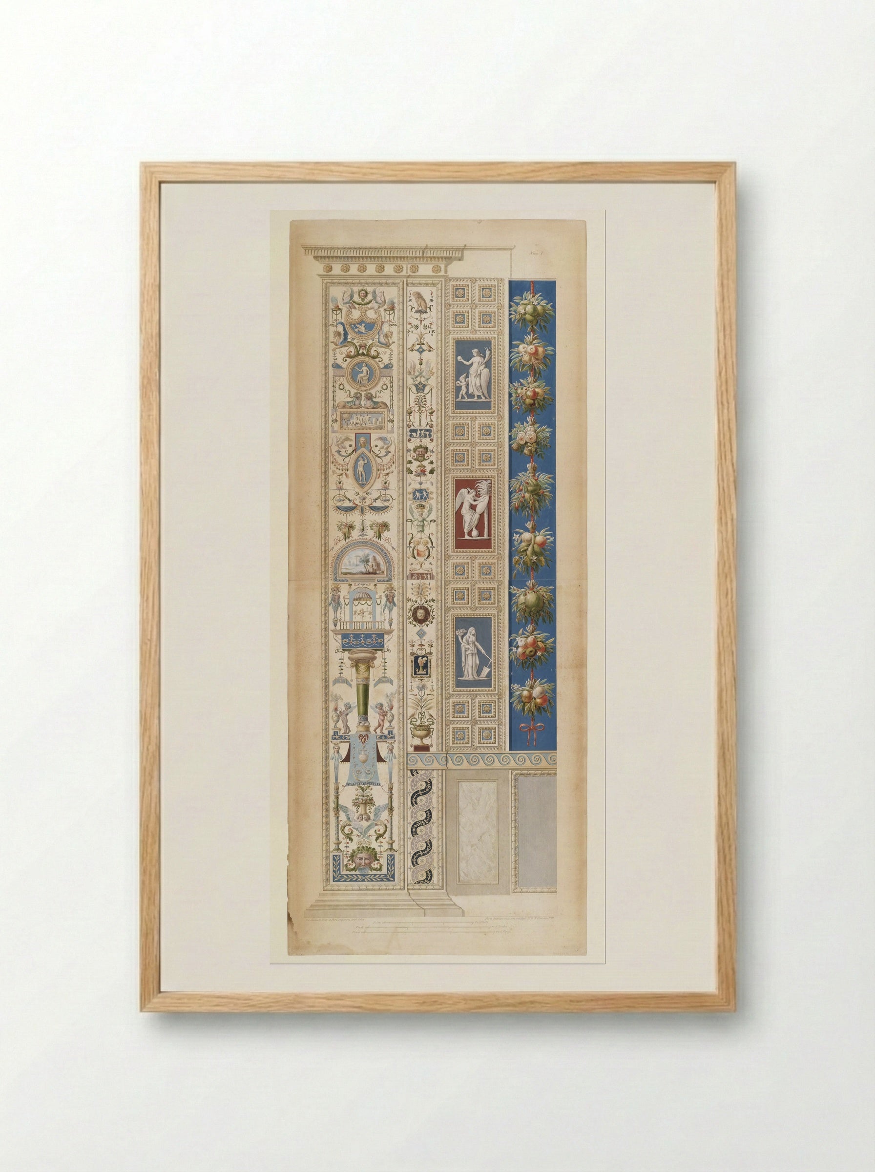 Le loggie di Rafaele nel Vaticano, Part 2 - Giovanni Ottaviani - Framed Print Wood