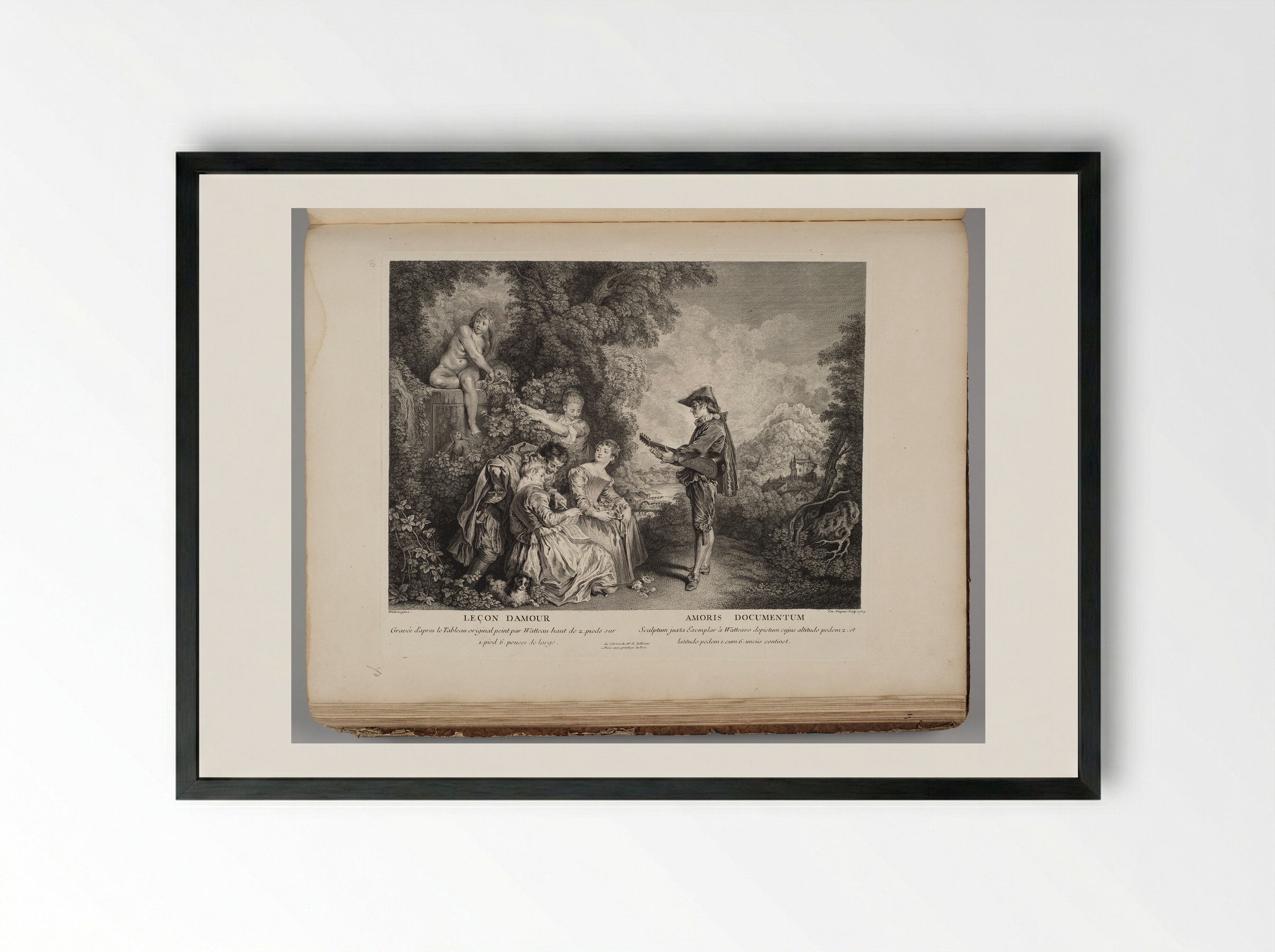 Leçon d'Amour - Charles Dupuis - Framed Print Black