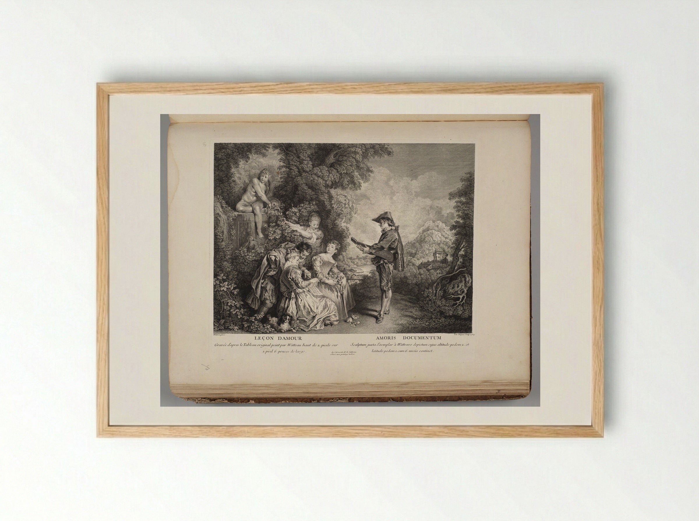 Leçon d'Amour - Charles Dupuis - Framed Print Wood