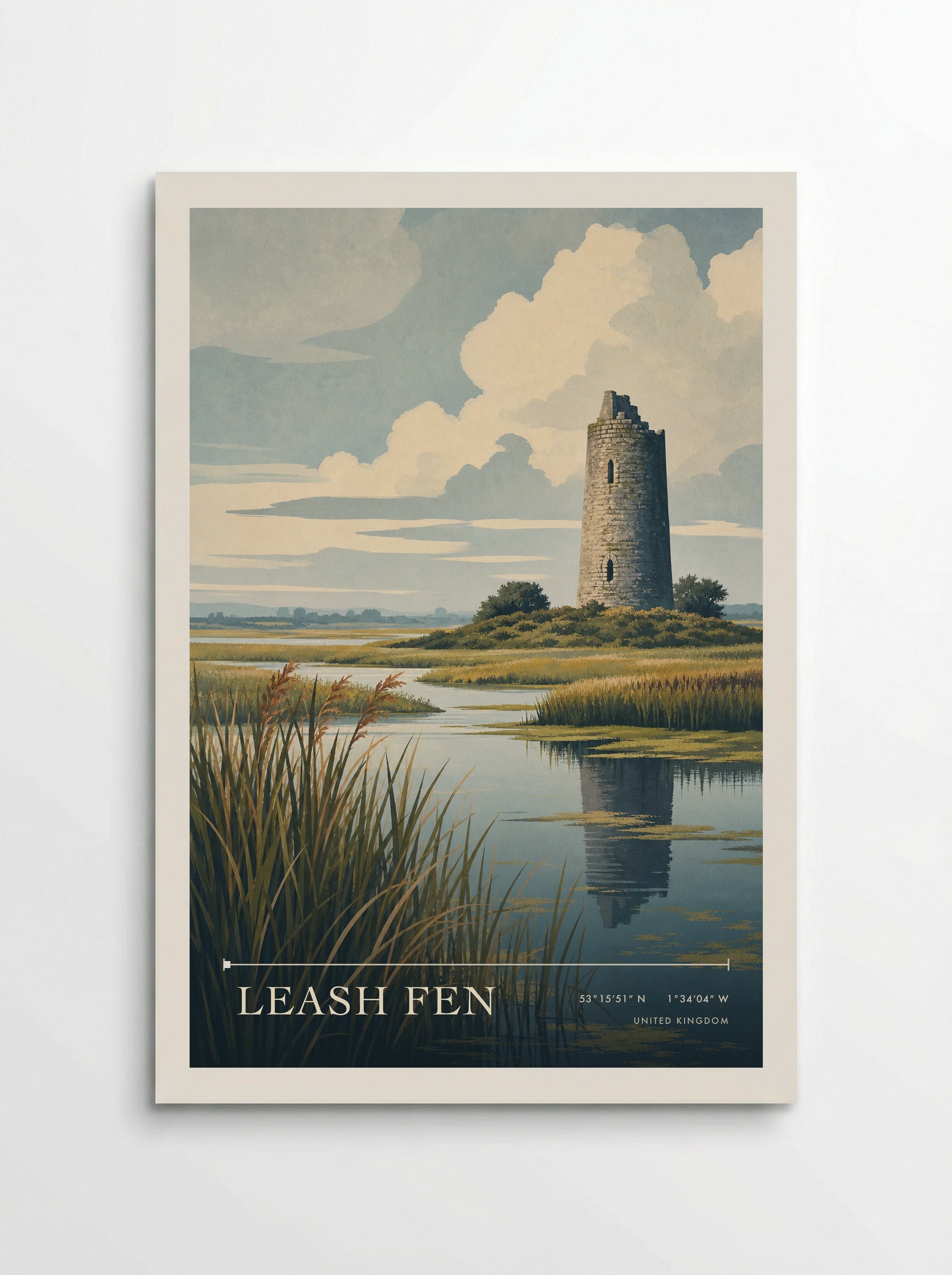 Leash Fen United Kingdom Travel Poster - Poster