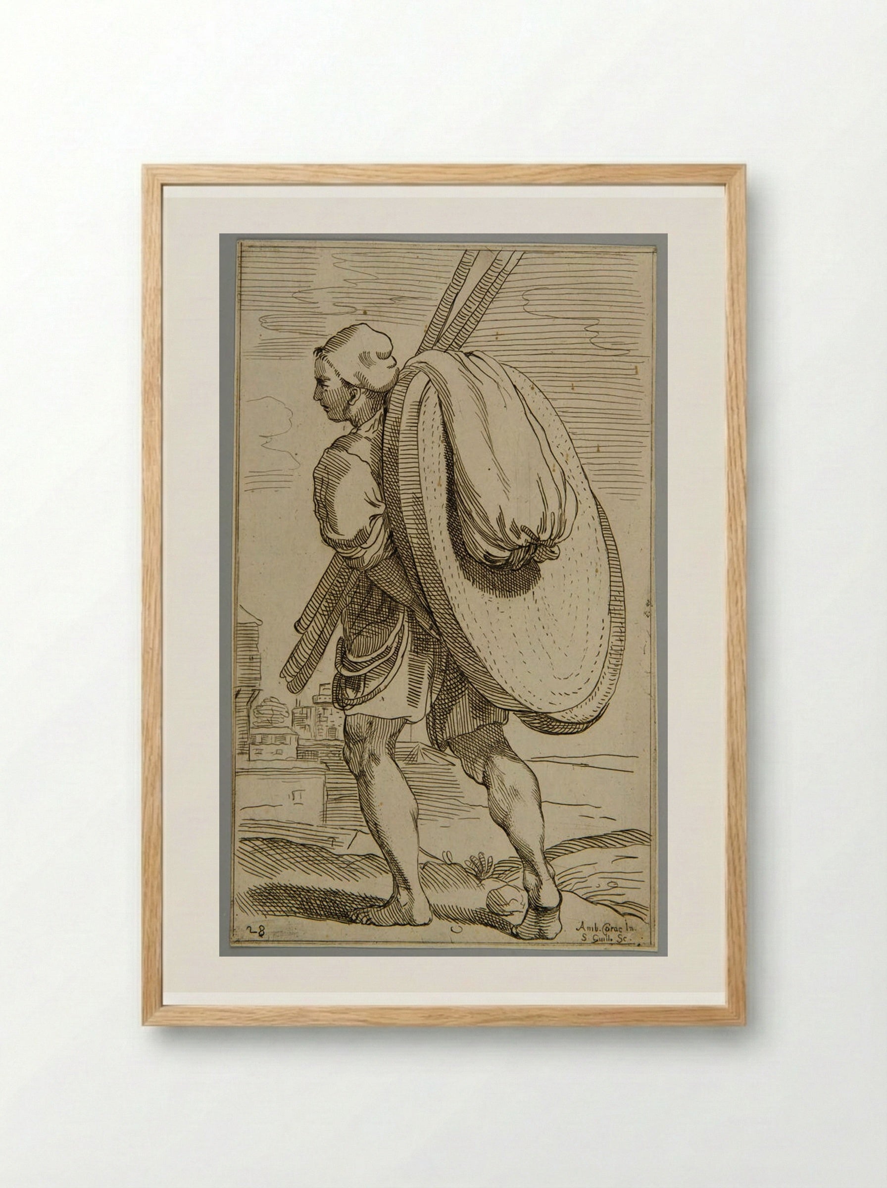Leather Tanning (Plate 17) - Simon Guillain - Framed Print Wood