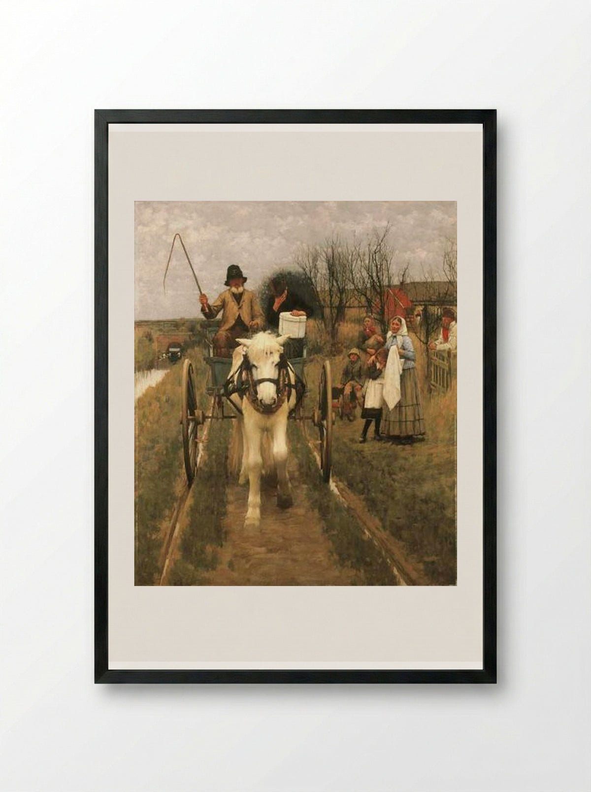 Leaving Home - Henry Herbert La Thangue - Framed Print Black