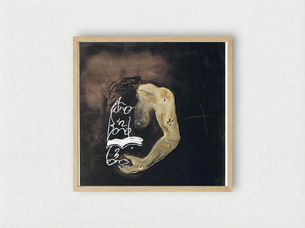 Lectura - Antoni Tàpies - Framed Print Wood