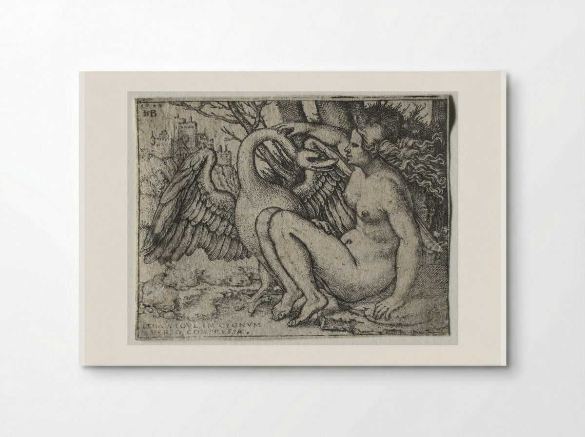 Leda and the Swan - Hans Sebald Beham - Poster