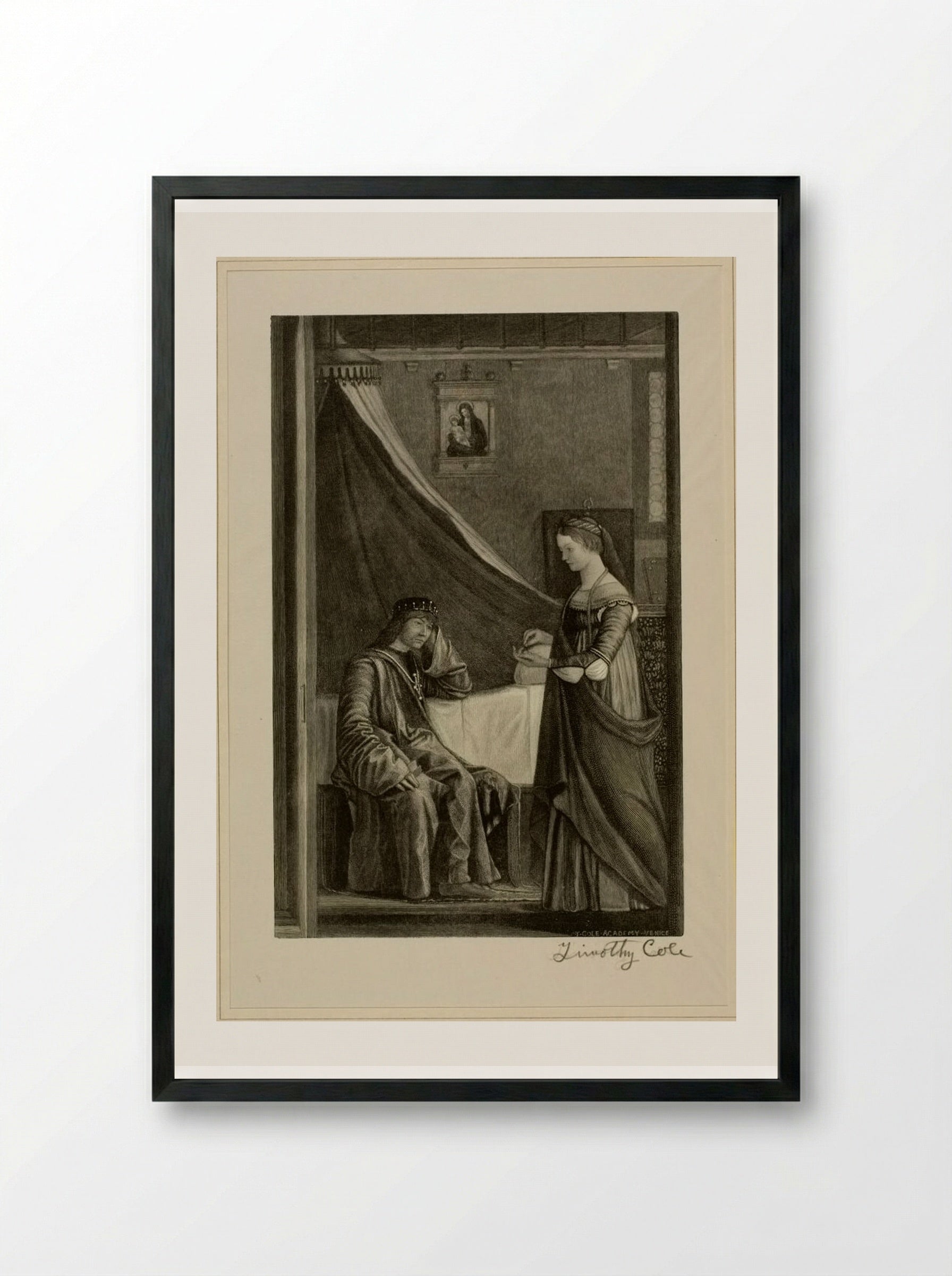 Legend of Saint Ursula - Timothy Cole - Framed Print Black