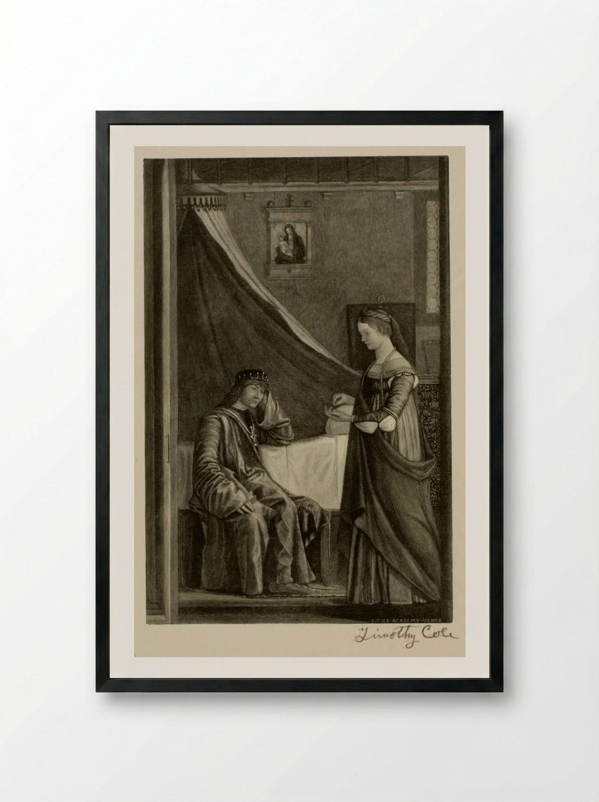Legend of Saint Ursula - Timothy Cole - Framed Print Black