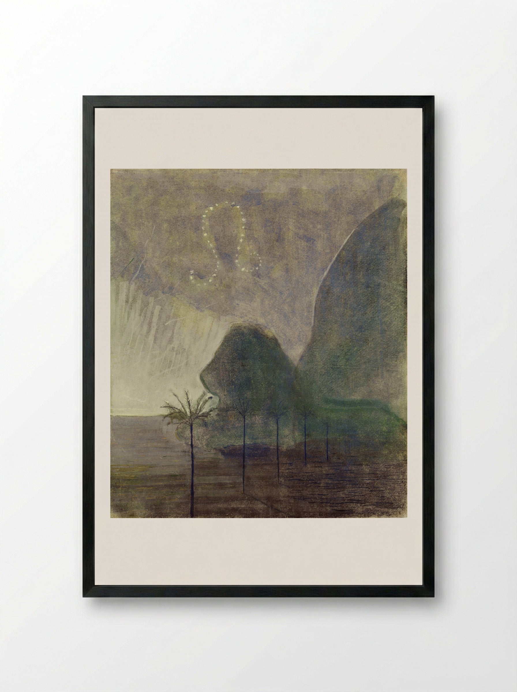 Leo (Zodiac Cycle) - Mikalojus Konstantinas Čiurlionis - Framed Print Black