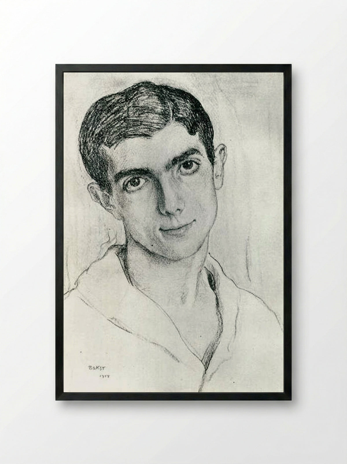 Leonid Massine - Leon Bakst - Framed Print Black