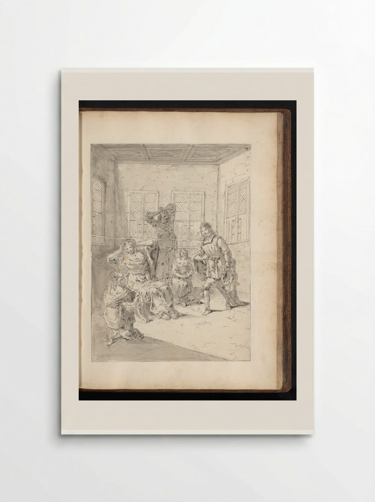 Leonnatus Consoling the Family of Darius III - Leonaert Bramer - Poster