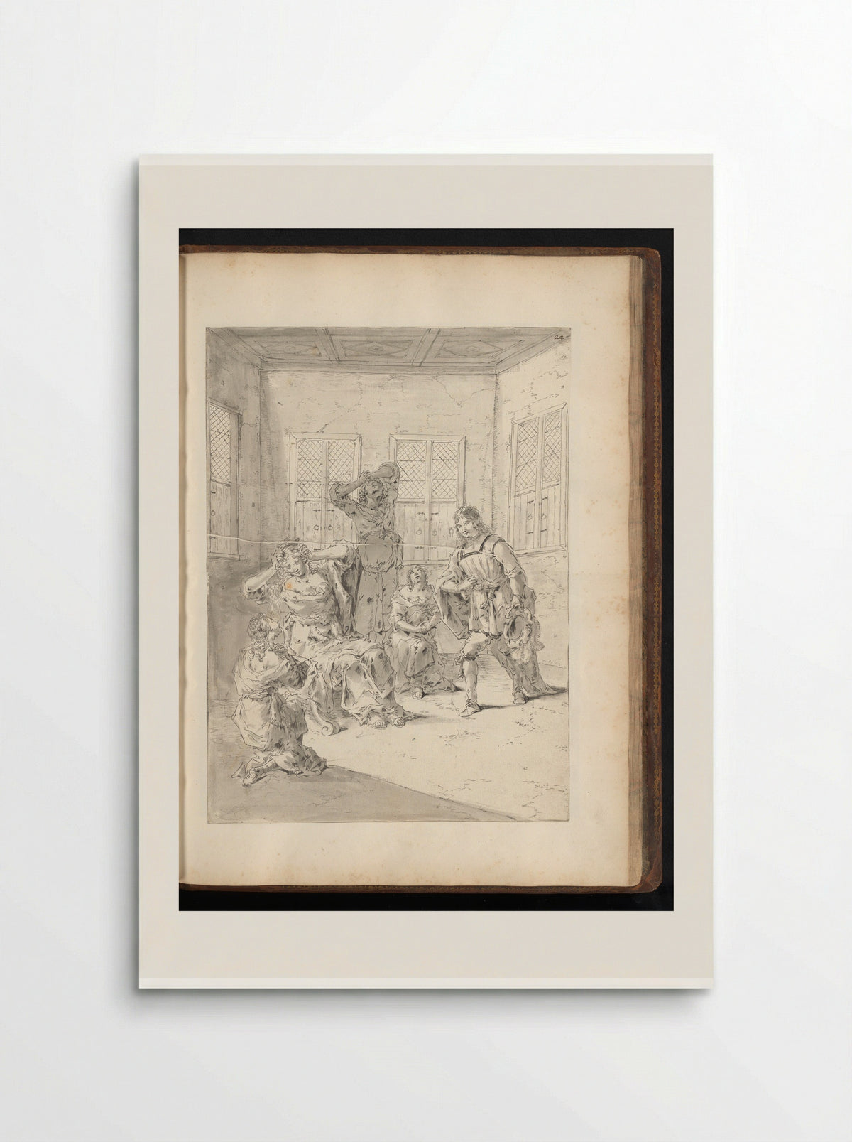 Leonnatus Consoling the Family of Darius III - Leonaert Bramer - Poster