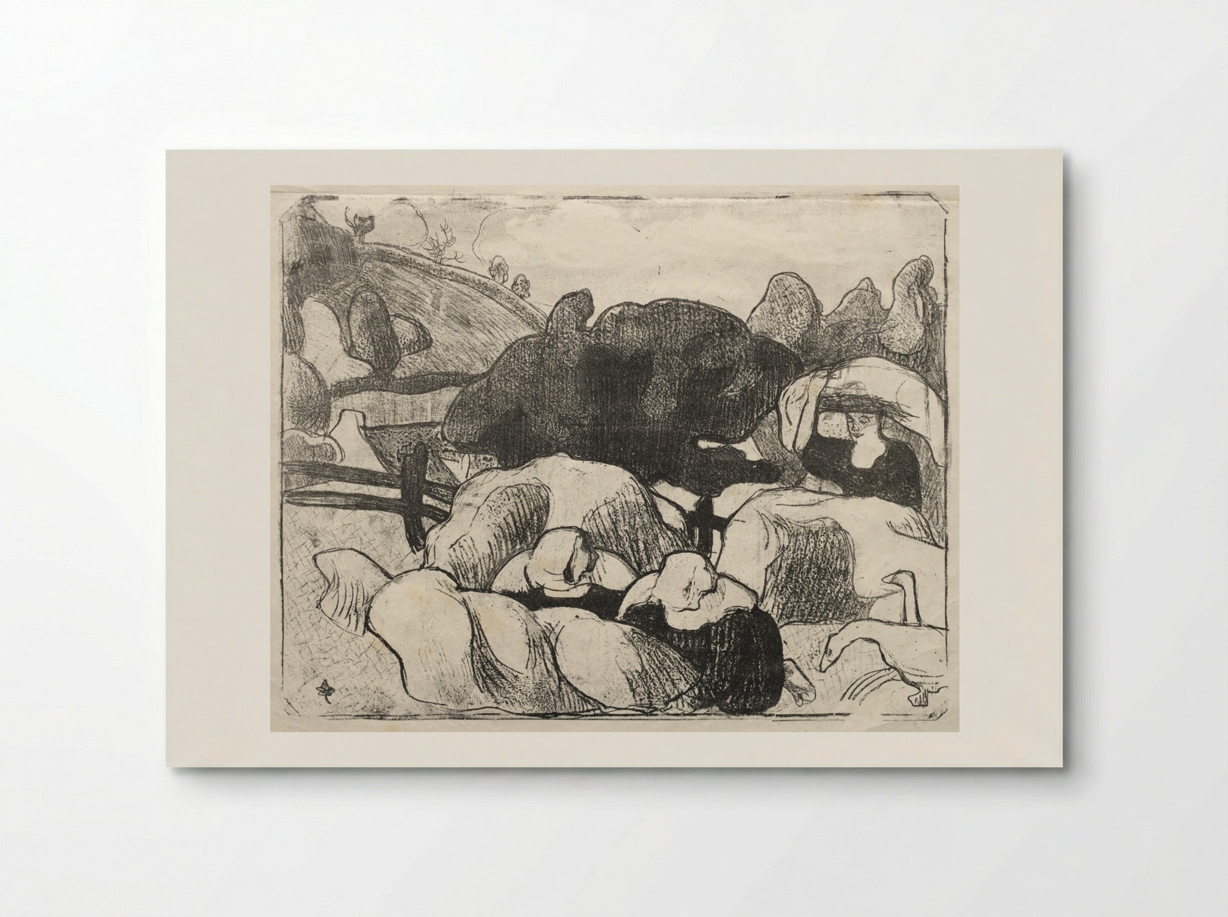 Les Bretonneries: Breton Women Making Haystacks - Émile Bernard - Poster