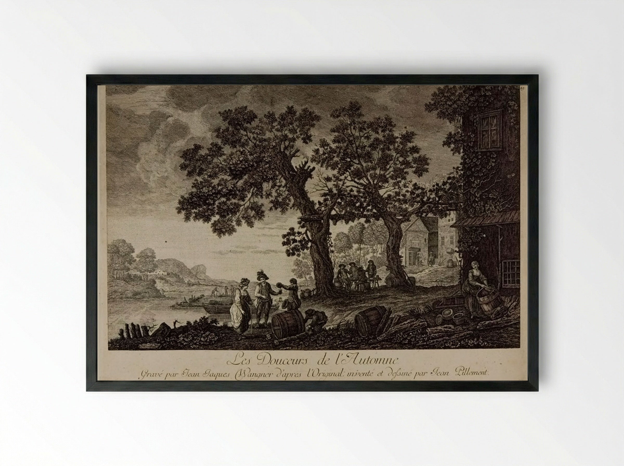 Les Douceurs de l'Automne - Jakob Wangner - Framed Print Black