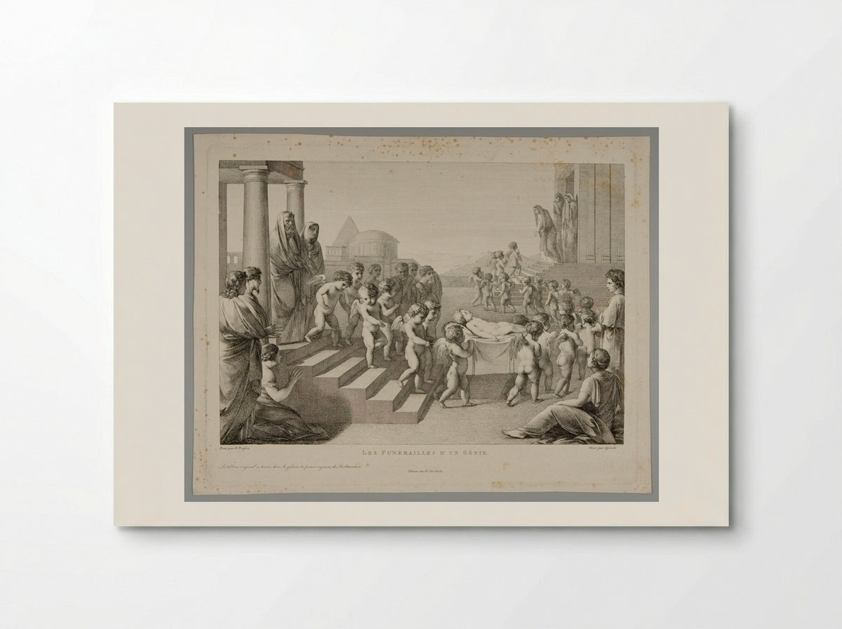 Les Funérailles d'un Génie - Carl Joseph Alois Agricola - Poster