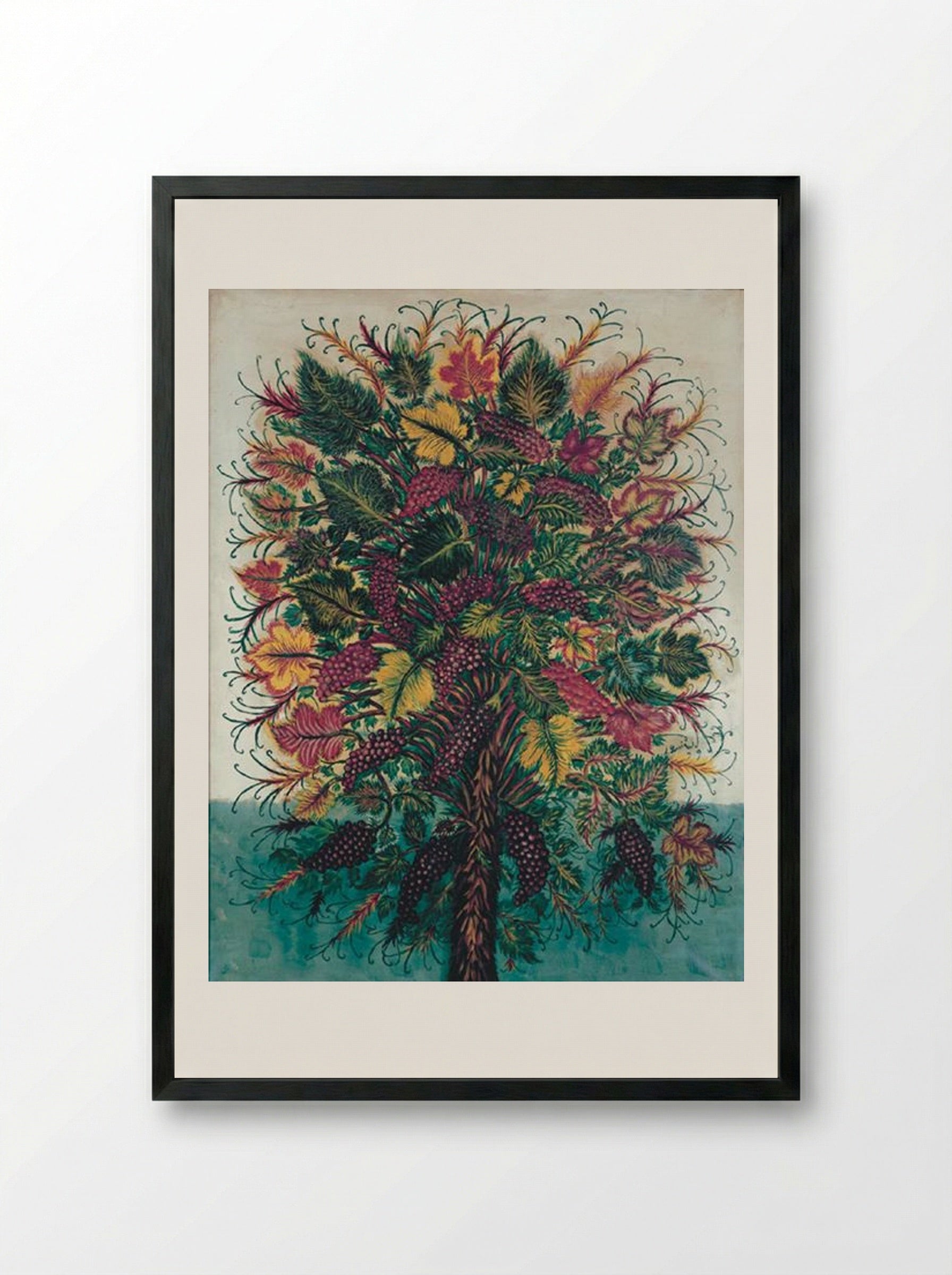 Les Grappes de Raisin - Séraphine Louis - Framed Print Black