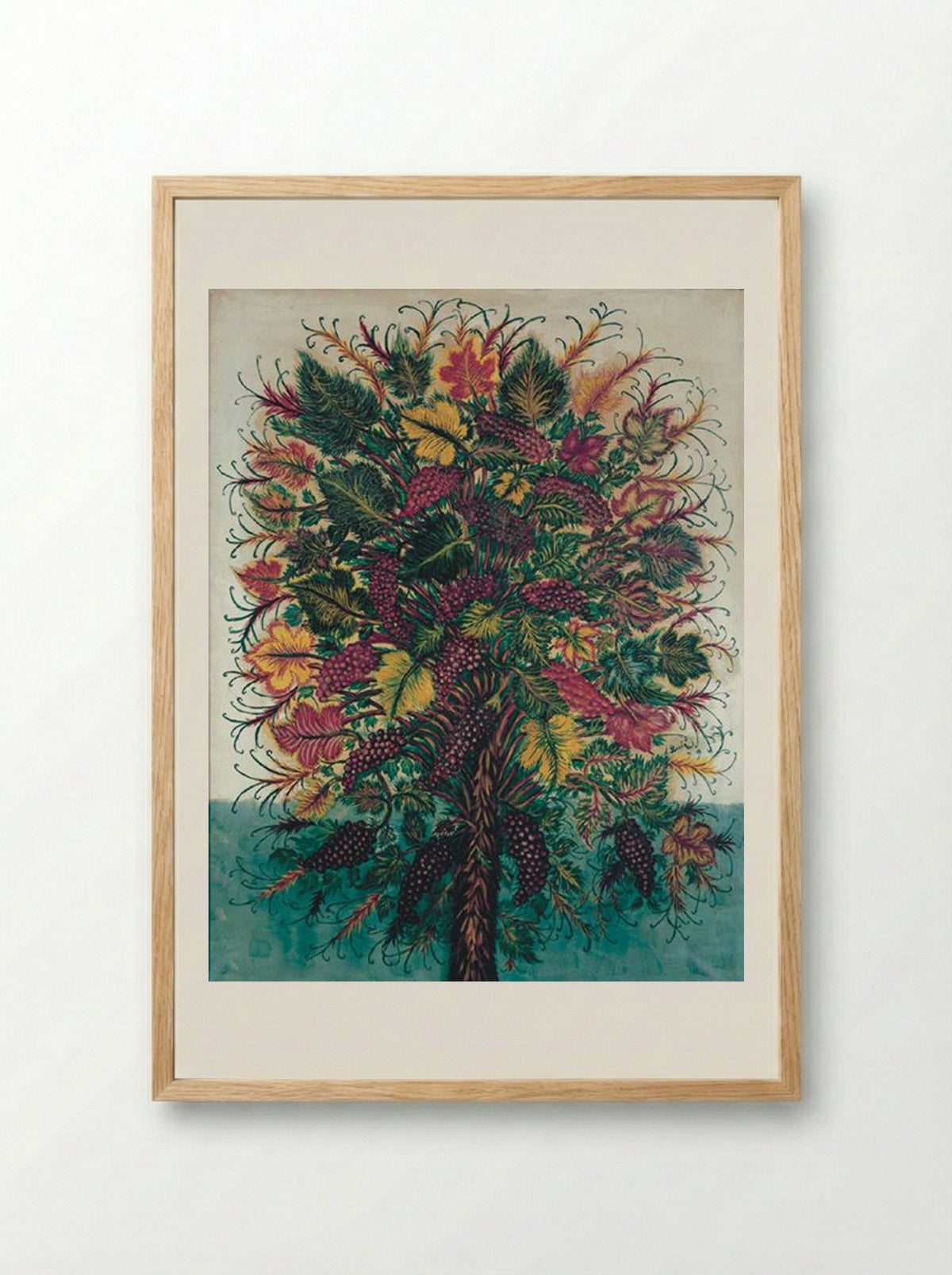 Les Grappes de Raisin - Séraphine Louis - Framed Print Wood