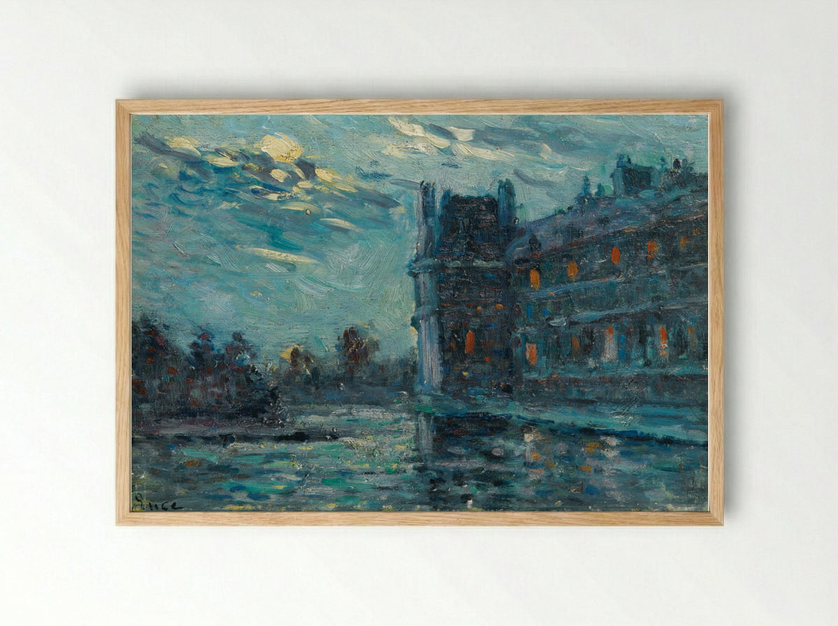 Les Inondations De 1910, Le Pavillon De Flore - Maximilien Luce - Framed Print Wood