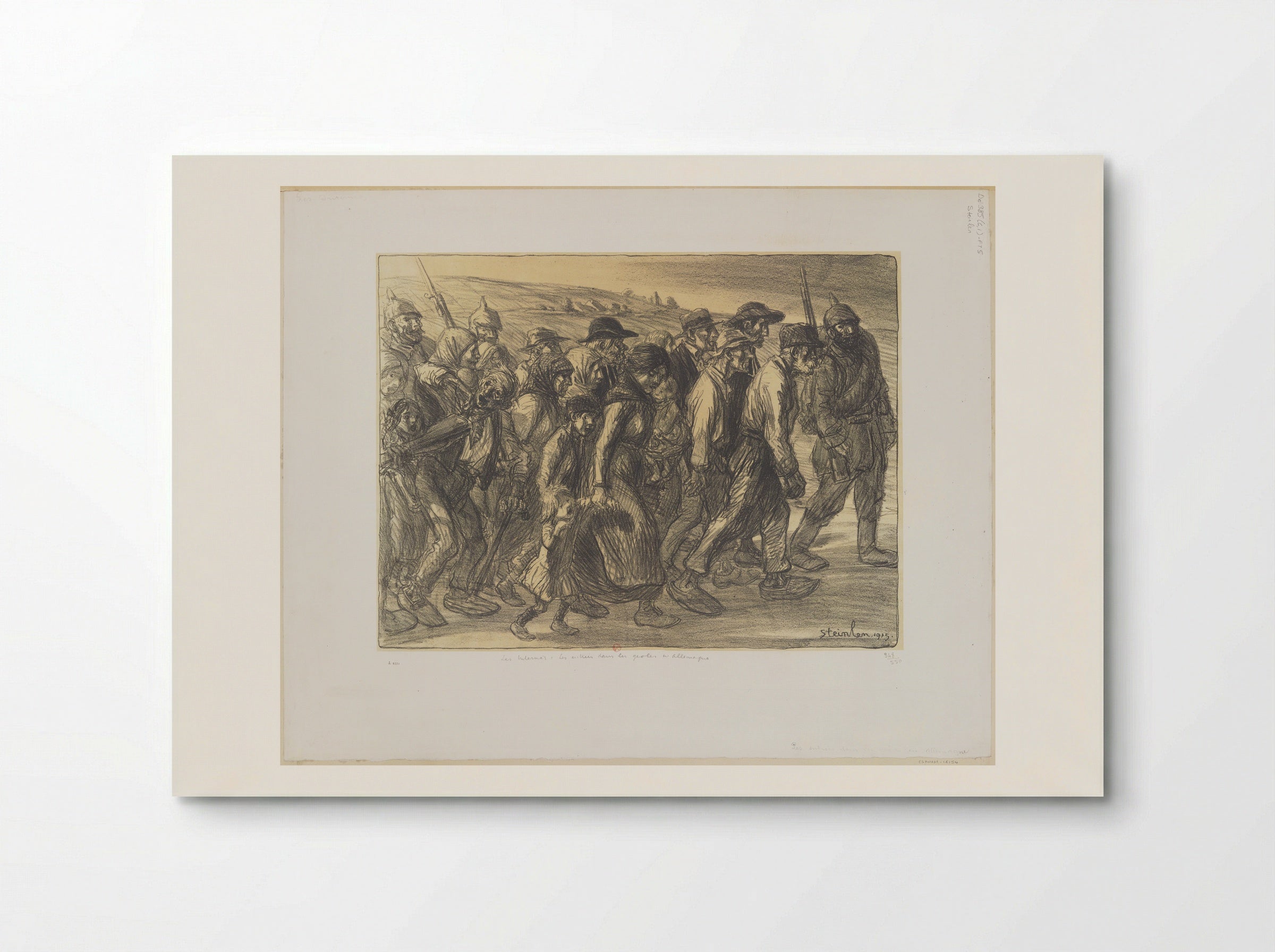 Les Internes (Entrée dans les geôles allemandes) - Théophile-Alexandre Steinlen - Poster