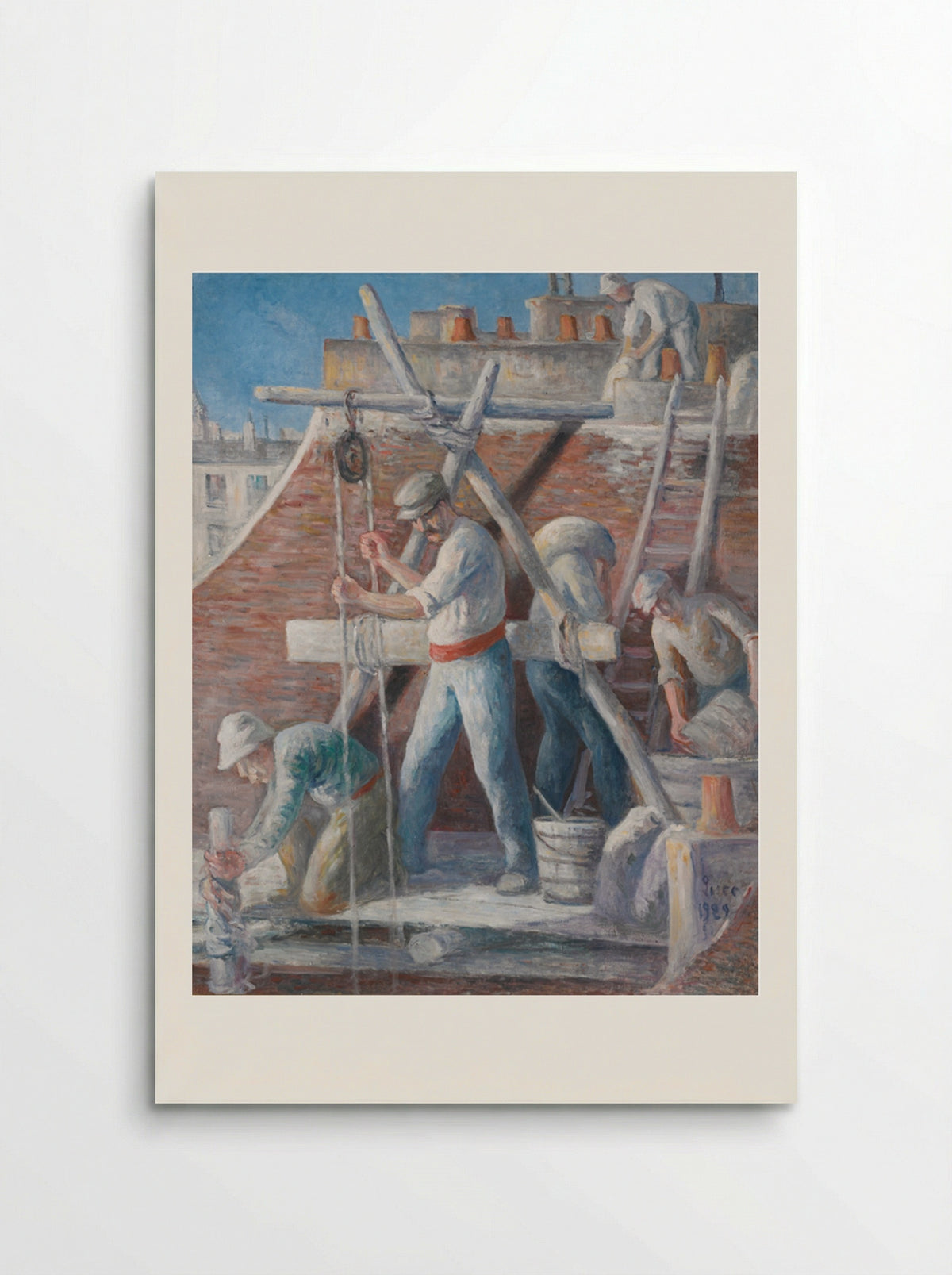 Les Maçons - Maximilien Luce - Poster