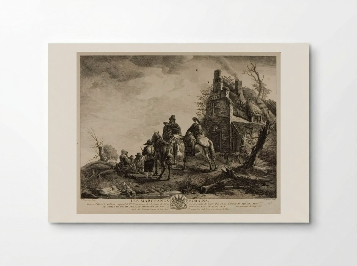 Les Marchands Forains - Jean Moyreau - Poster