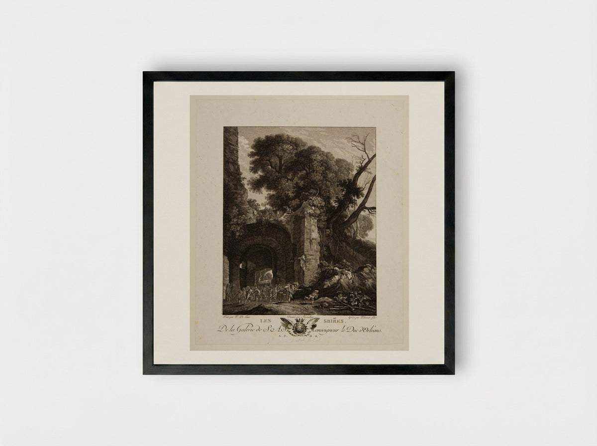 Les Sbires - Victor Pillement - Framed Print Black