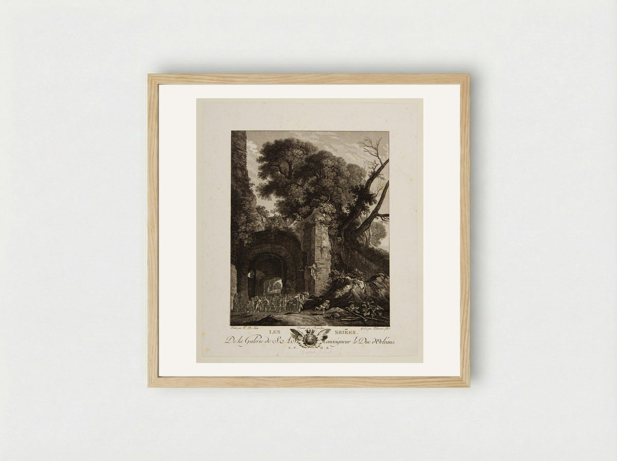 Les Sbires - Victor Pillement - Framed Print Wood
